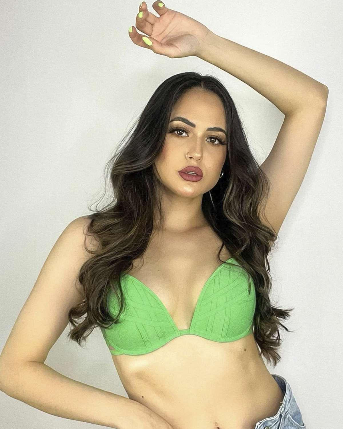 Cross Strap Green Padded Bra - HSIA