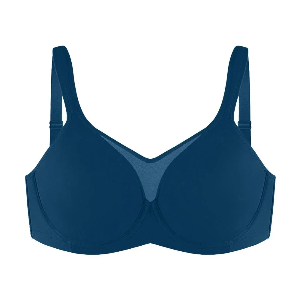 CoolComfort Smoothing Full Coverage Unlined Underwire Minimizer Bra - HSIA