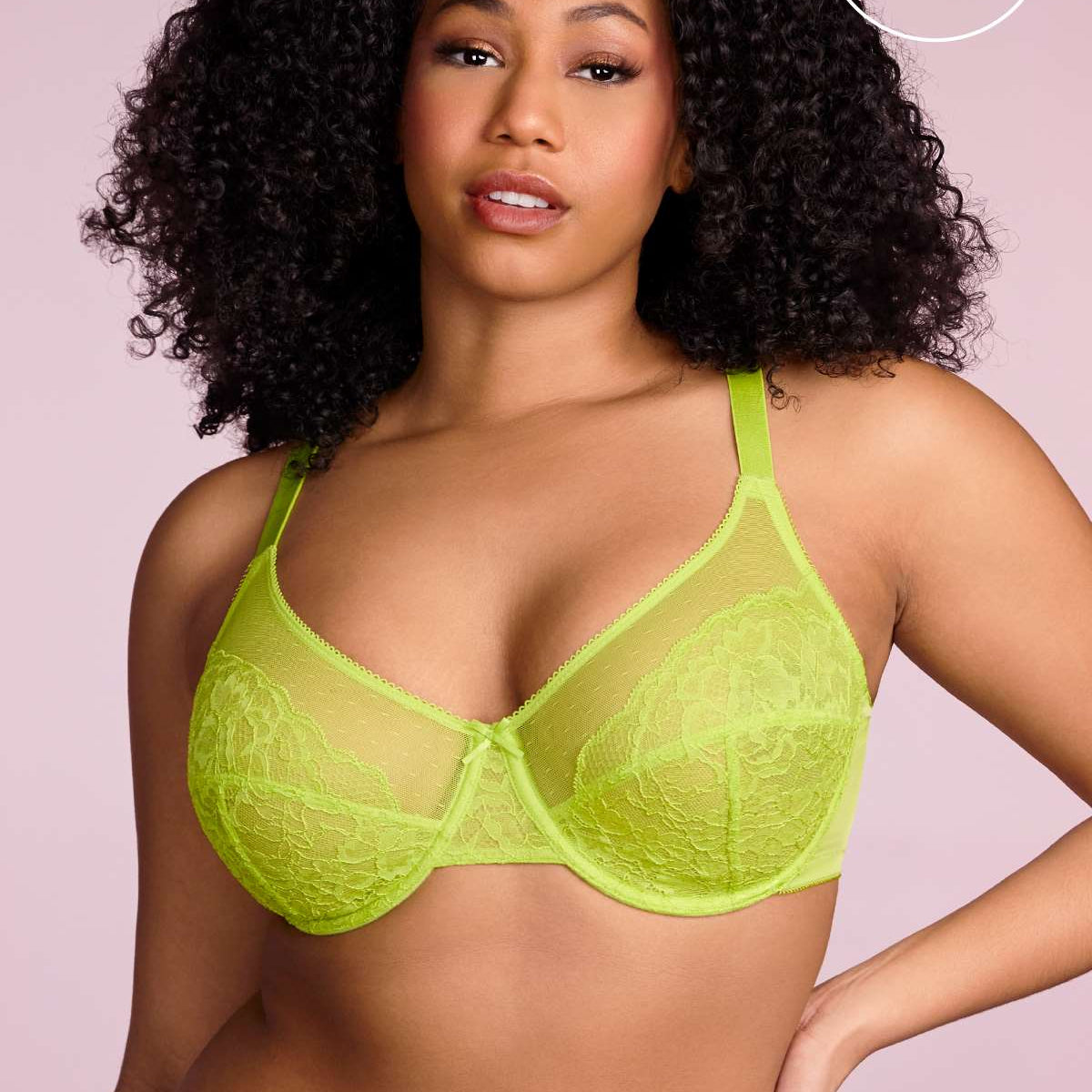 (Cardi B recommends)Enchante Unlined Lace Underwire Bra - HSIA