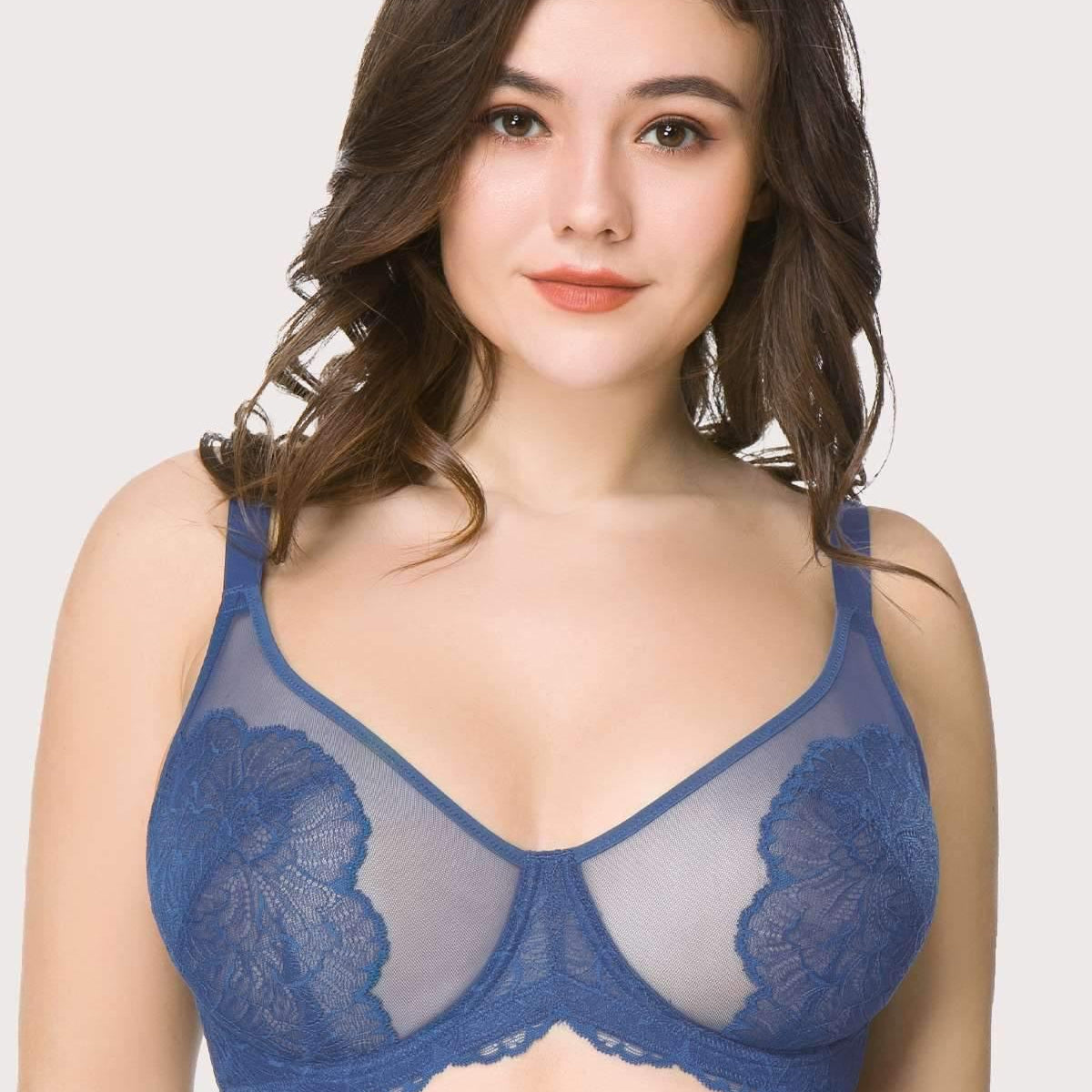 HSIA Blossom Pink Unlined Lace Bra - HSIA