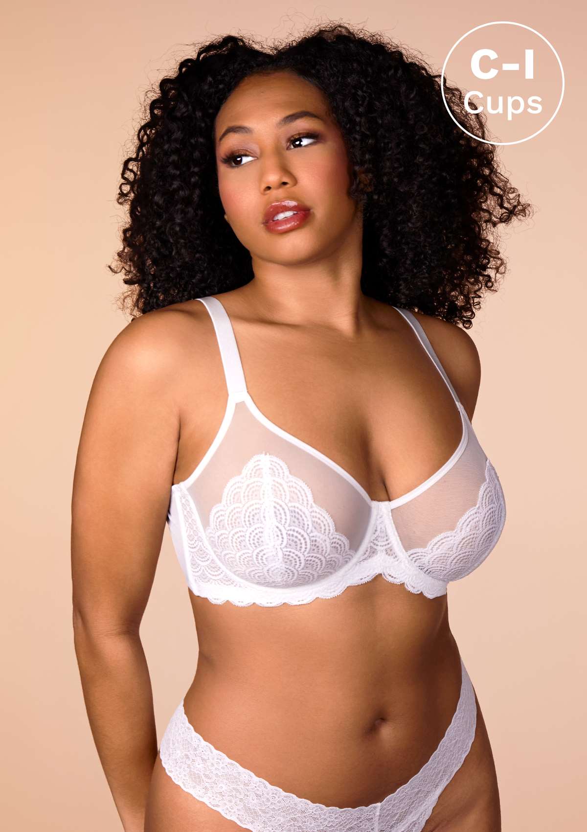 (Cardi B recommends)Mermaid Scales Lace Underwire Bra - HSIA