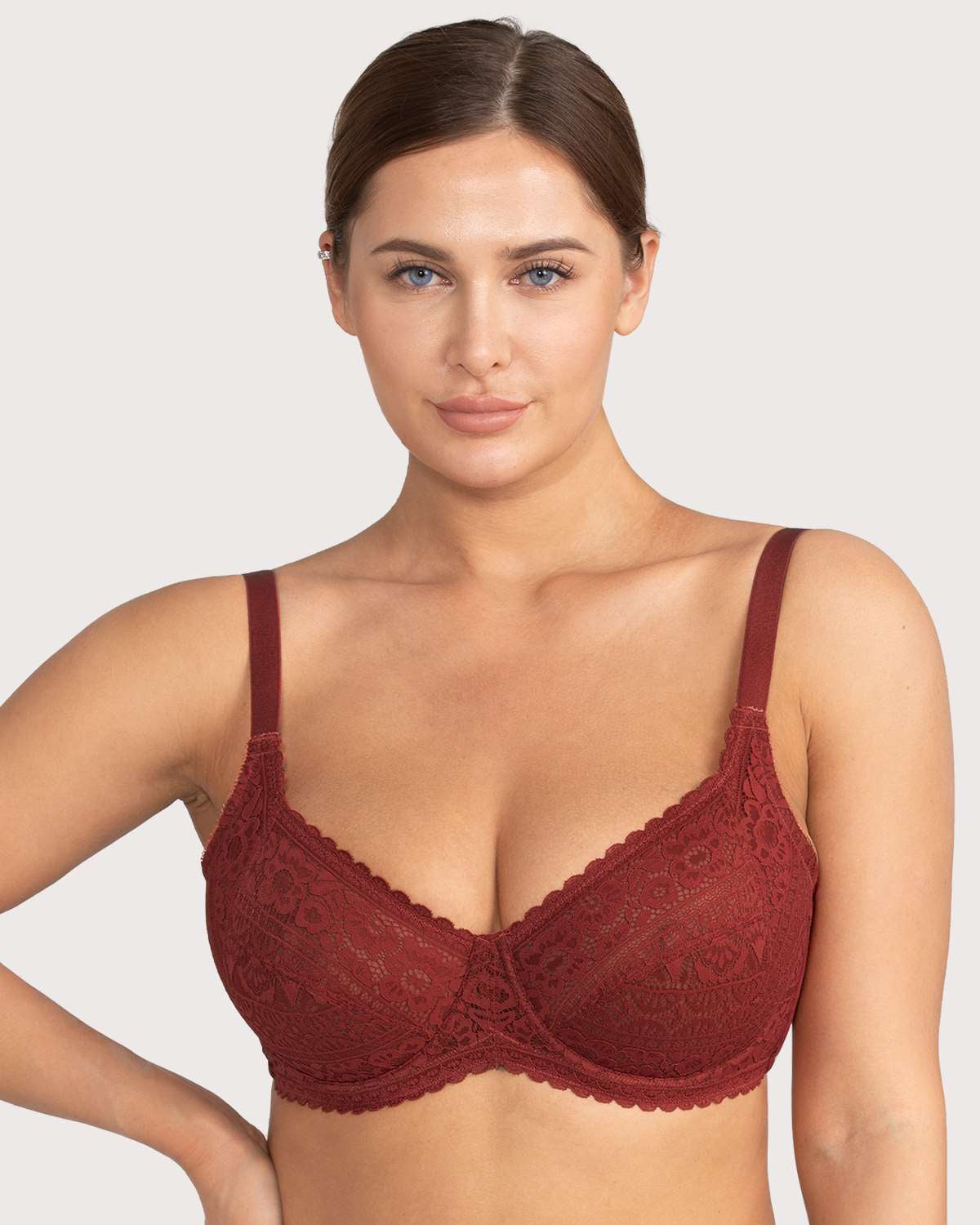 HSIA Leaf Flower Lace Unlined Bra - HSIA