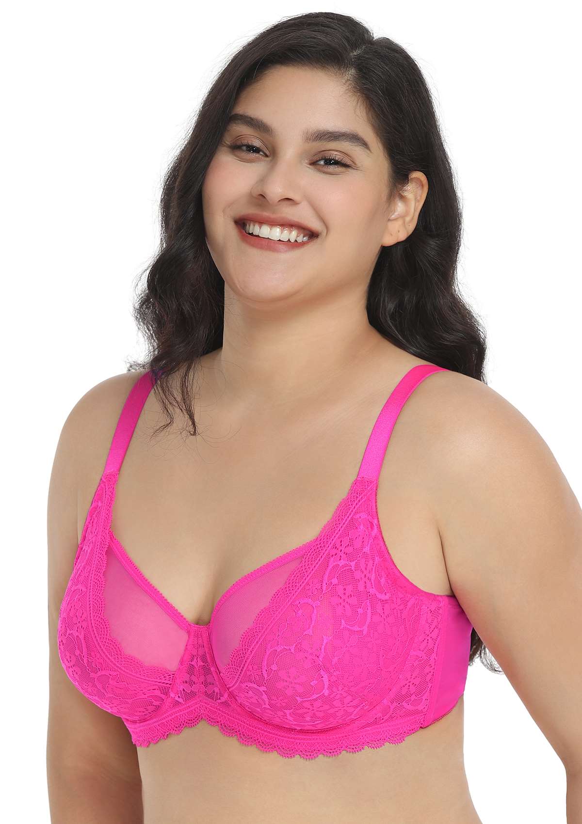Anemone Lace Dolphin Unlined Bra TK - HSIA