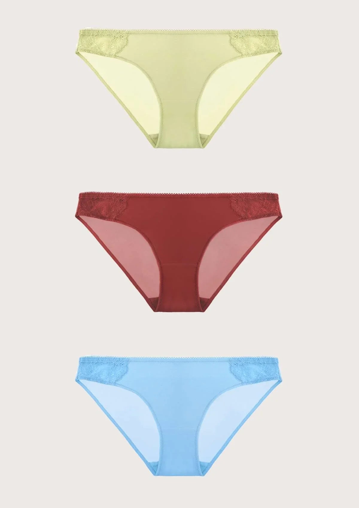 HSIA Soft Stretch Bikini Panties 3 Pack - HSIA