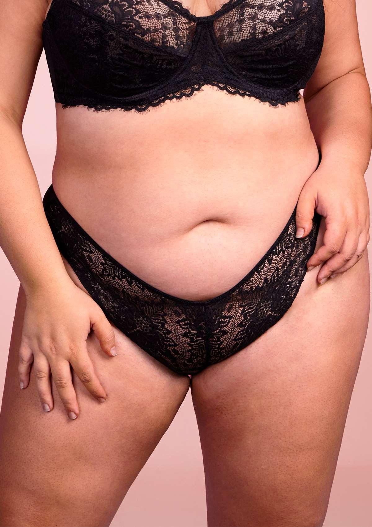 HSIA Sunflower Exquisite Black Bikini Lace Underwear - HSIA