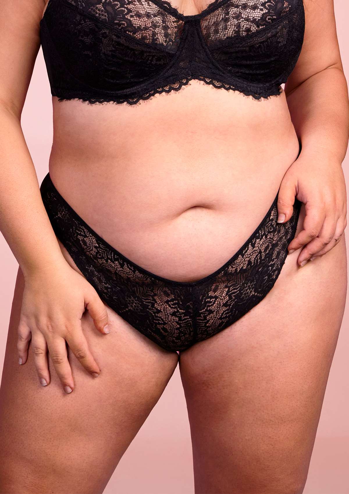 HSIA Sunflower Exquisite Black Bikini Lace Underwear - HSIA