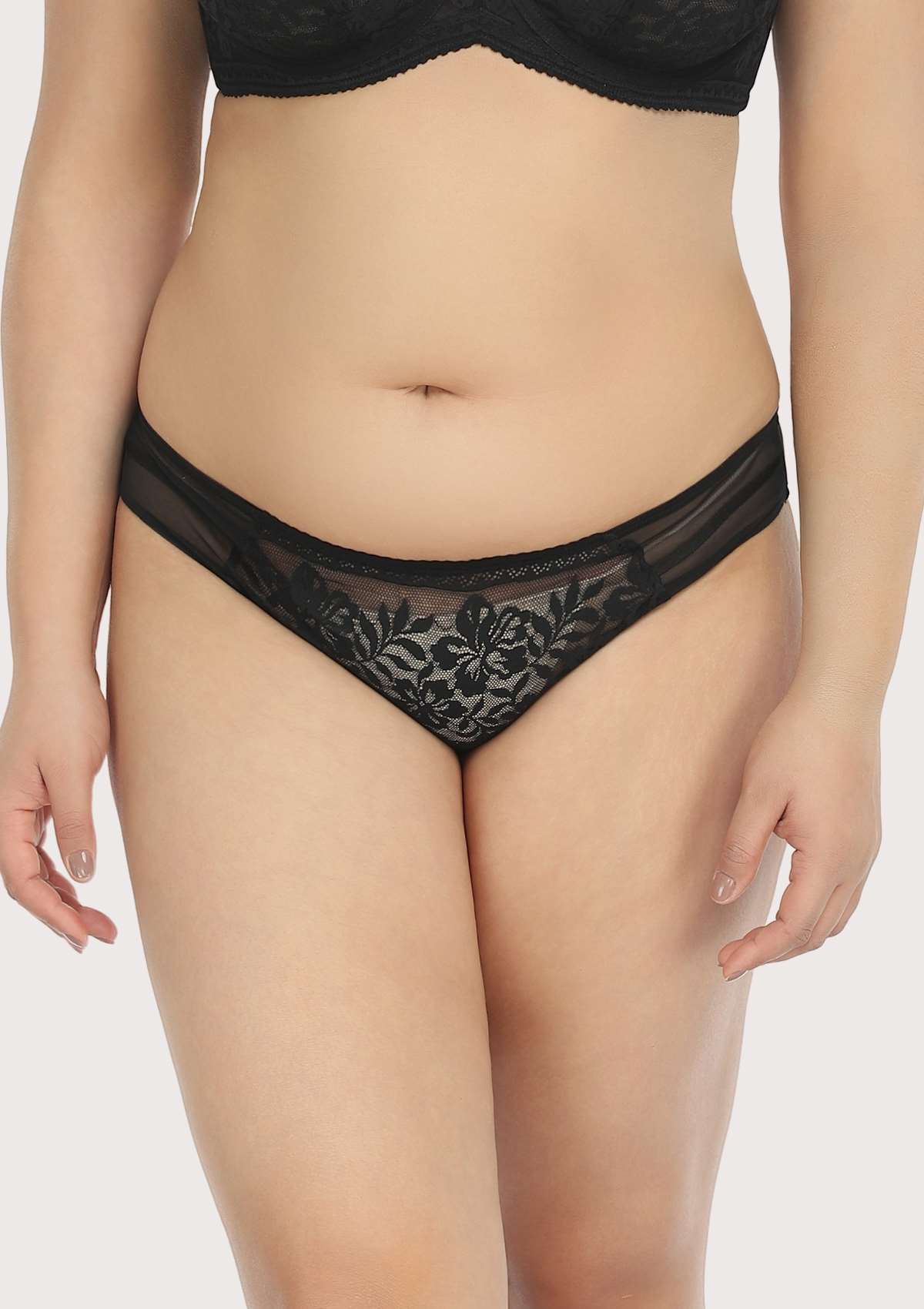HSIA Gladioli Floral Lace Mesh Flattering Playful Panty Underwear
