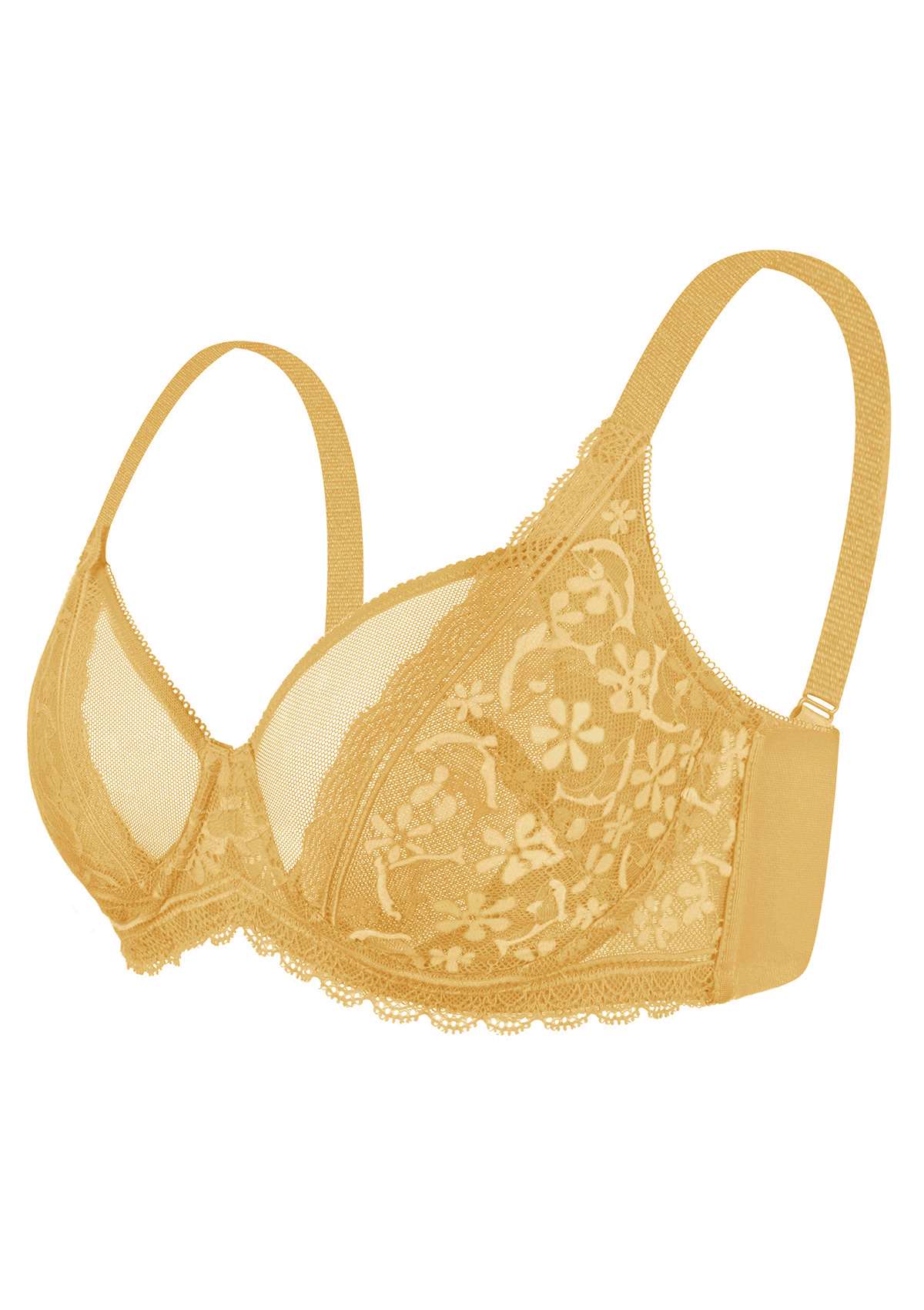 Anemone Lace Dolphin Unlined Bra TK - HSIA