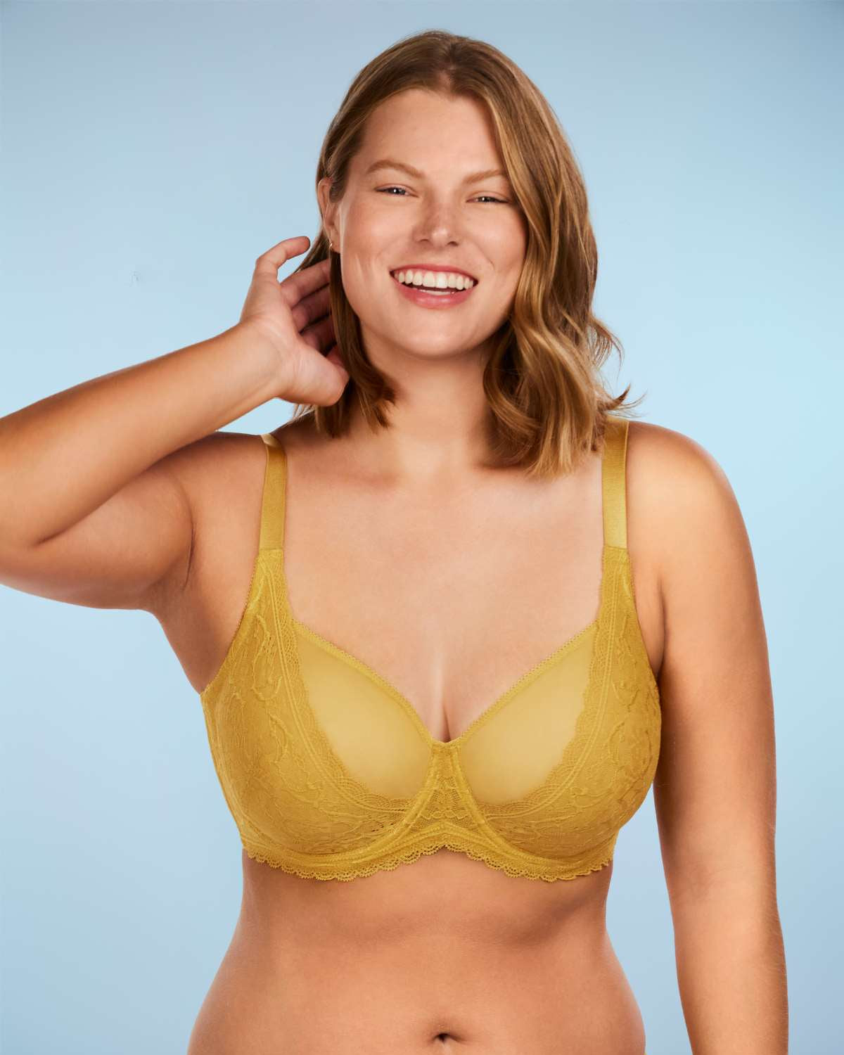 Anemone Lace Dolphin Unlined Bra TK - HSIA