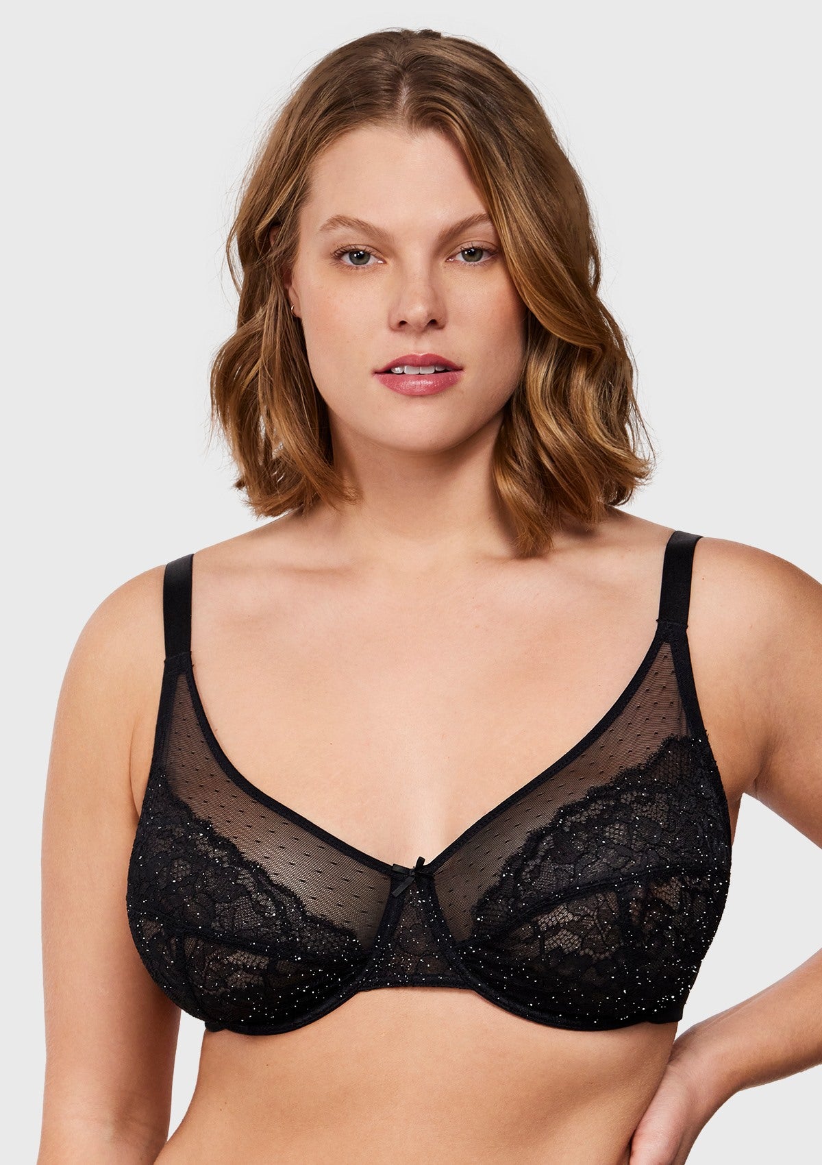 HSIA Enchante Unlined Floral Lace Underwire Plus Size Non-padded Full Coverage Bra - HSIA