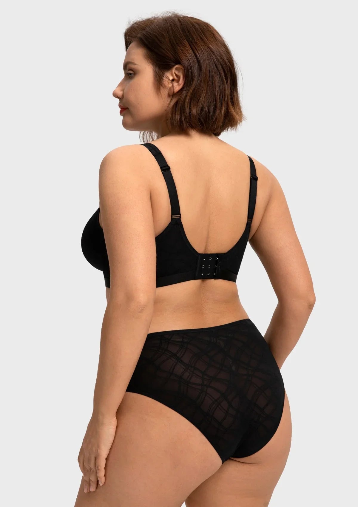 HSIA Skylark Breathable Lightweight Supportive Jacquard Mesh Wide Strap 3/4 Cup Comfort Bra - HSIA
