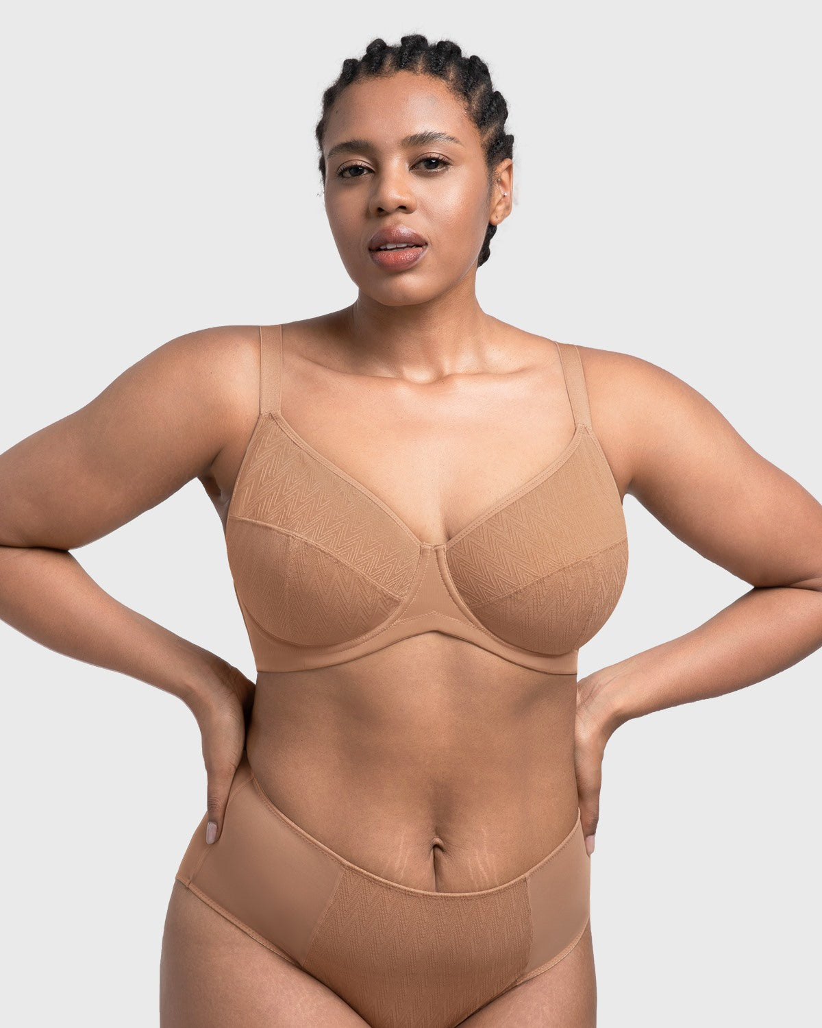 HSIA Willa Wave Plus Size Breathable Mesh Unlined Non-padded Full Coverage Underwire Bra - HSIA