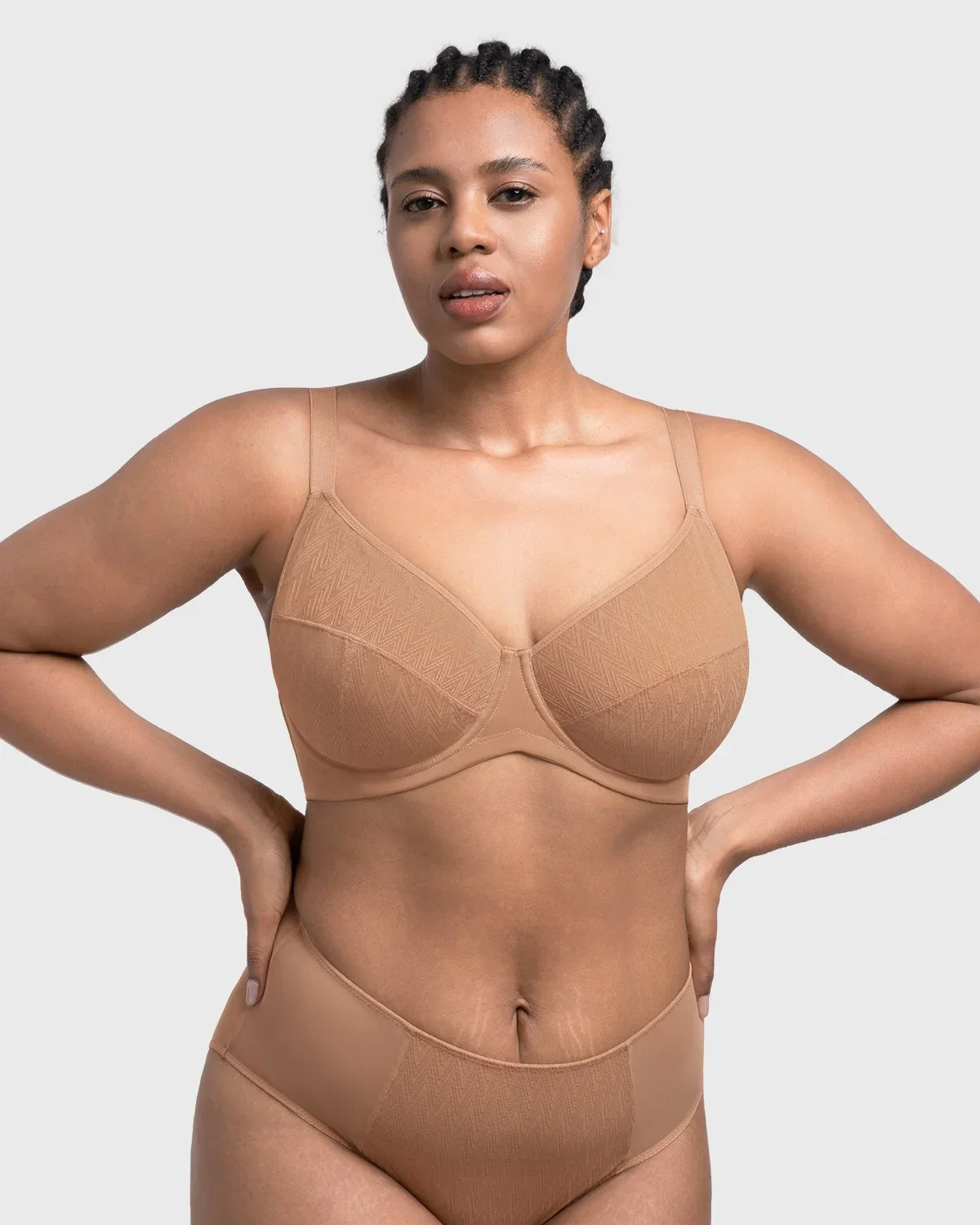 HSIA Willa Wave Plus Size Breathable Mesh Unlined Non-padded Full Coverage Underwire Bra - HSIA