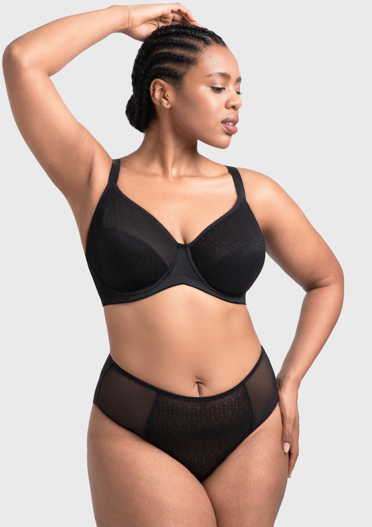 HSIA Willa Wave Plus Size Breathable Mesh Unlined Non-padded Full Coverage Underwire Bra - HSIA