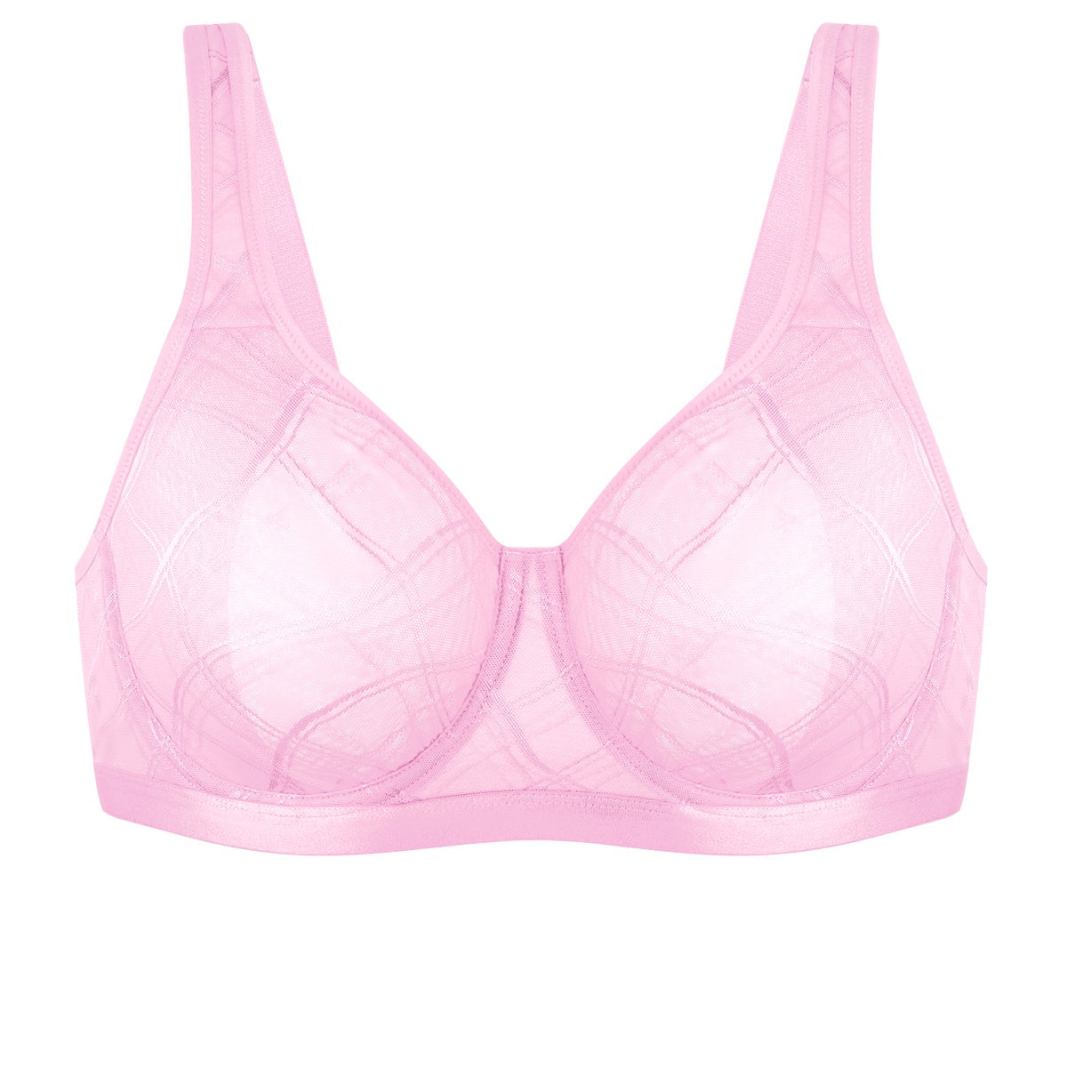 HSIA Skylark Breathable Lightweight Supportive Jacquard Mesh Wide Strap 3/4 Cup Comfort Bra - HSIA