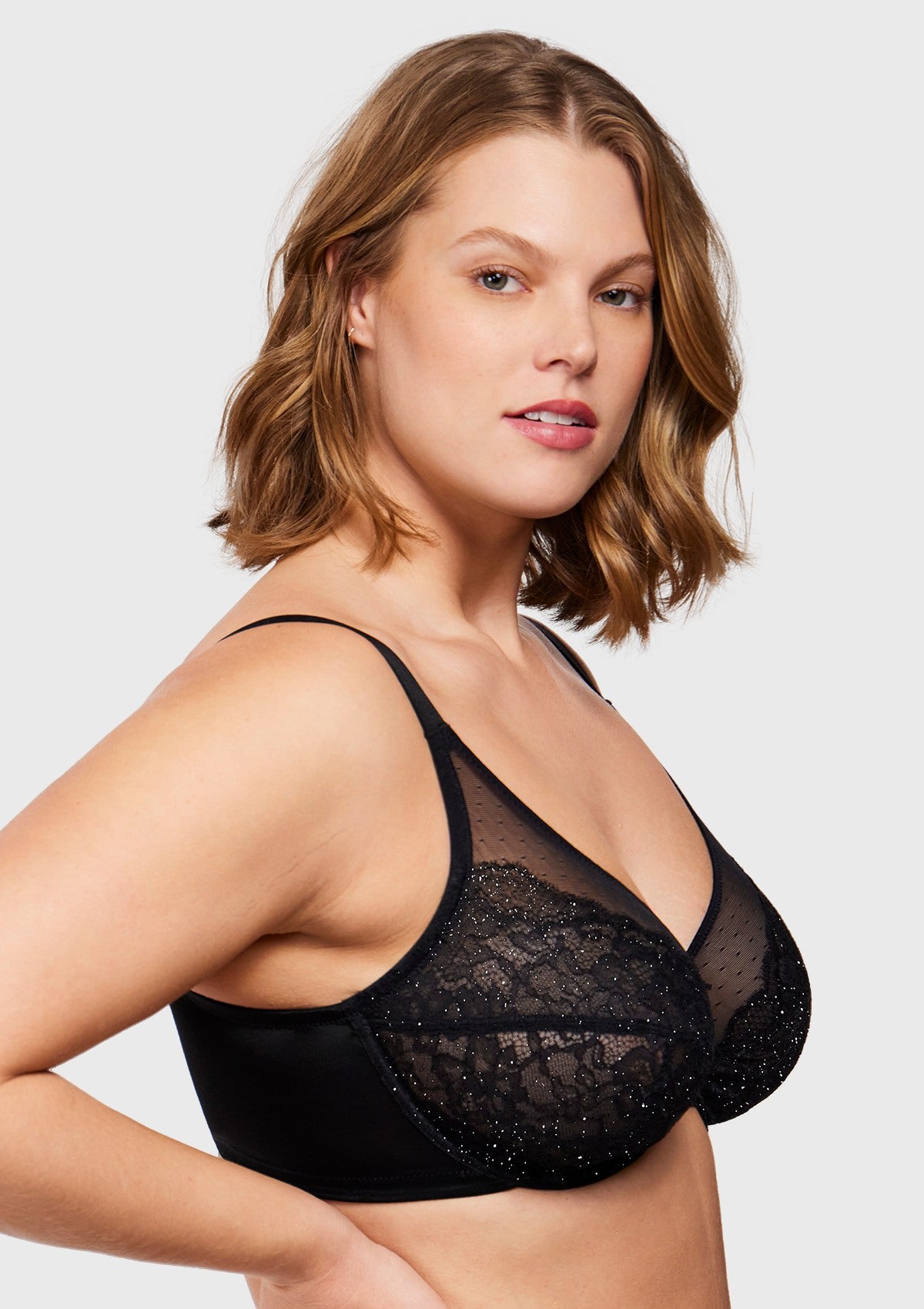 HSIA Enchante Unlined Floral Lace Underwire Plus Size Non-padded Full Coverage Bra - HSIA