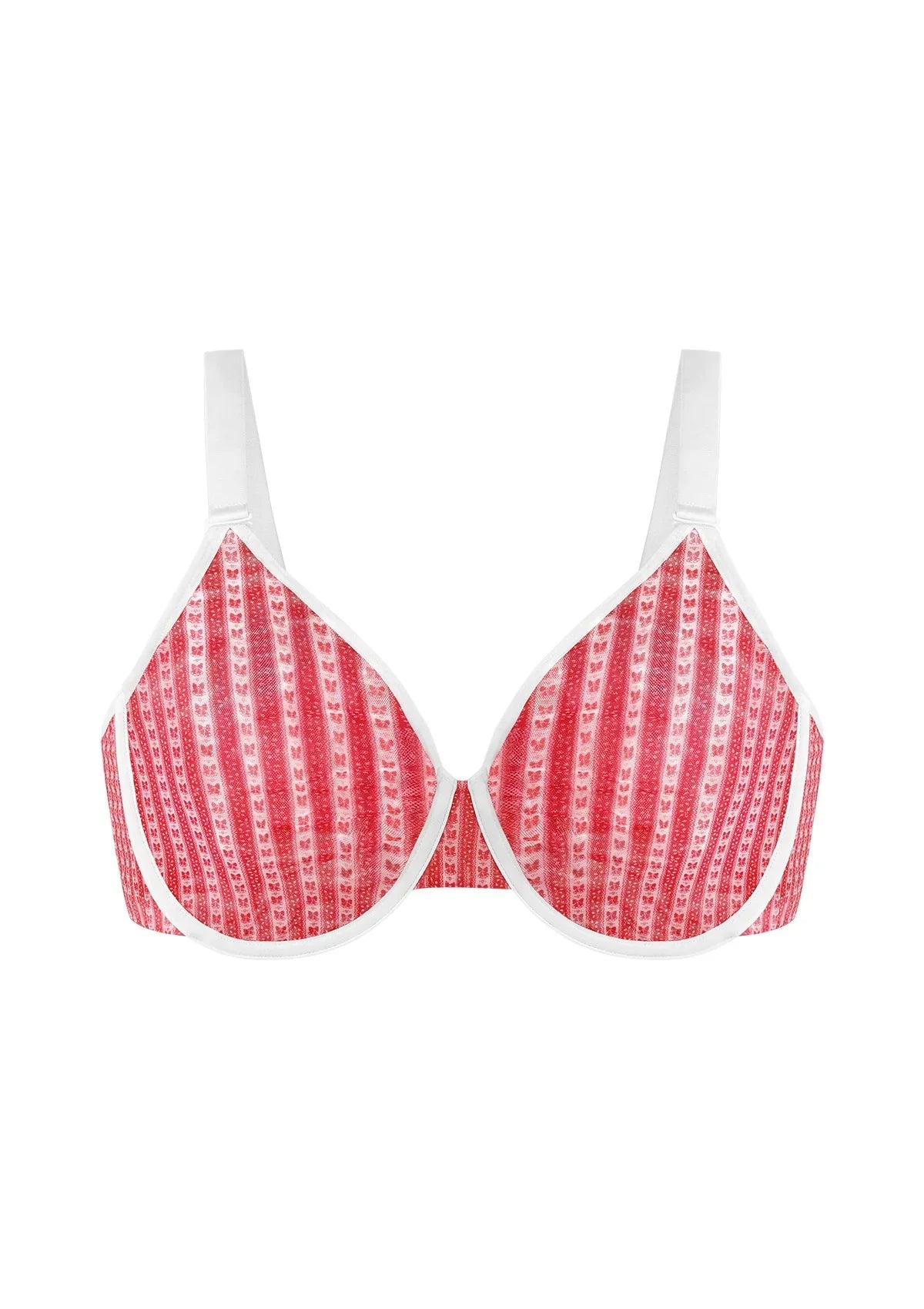 HSIA Christmas Holiday Edit Unlined Plus Size Non-padded Underwire Adjustable Straps Full Coverage Bra - HSIA