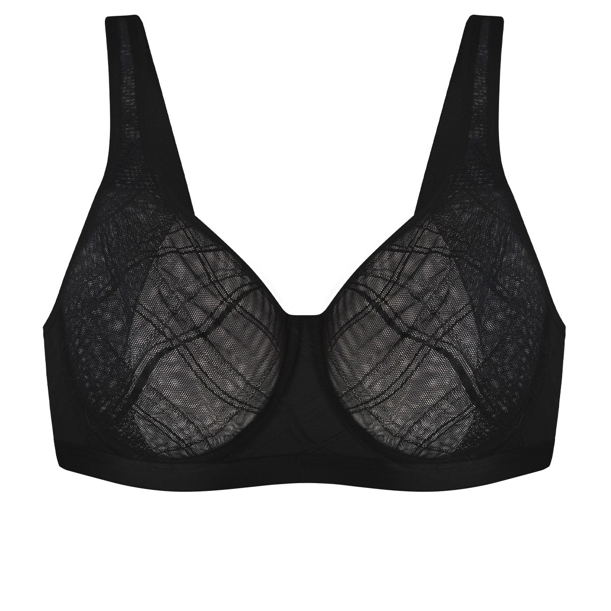 HSIA Skylark Breathable Lightweight Supportive Jacquard Mesh Wide Strap 3/4 Cup Comfort Bra - HSIA