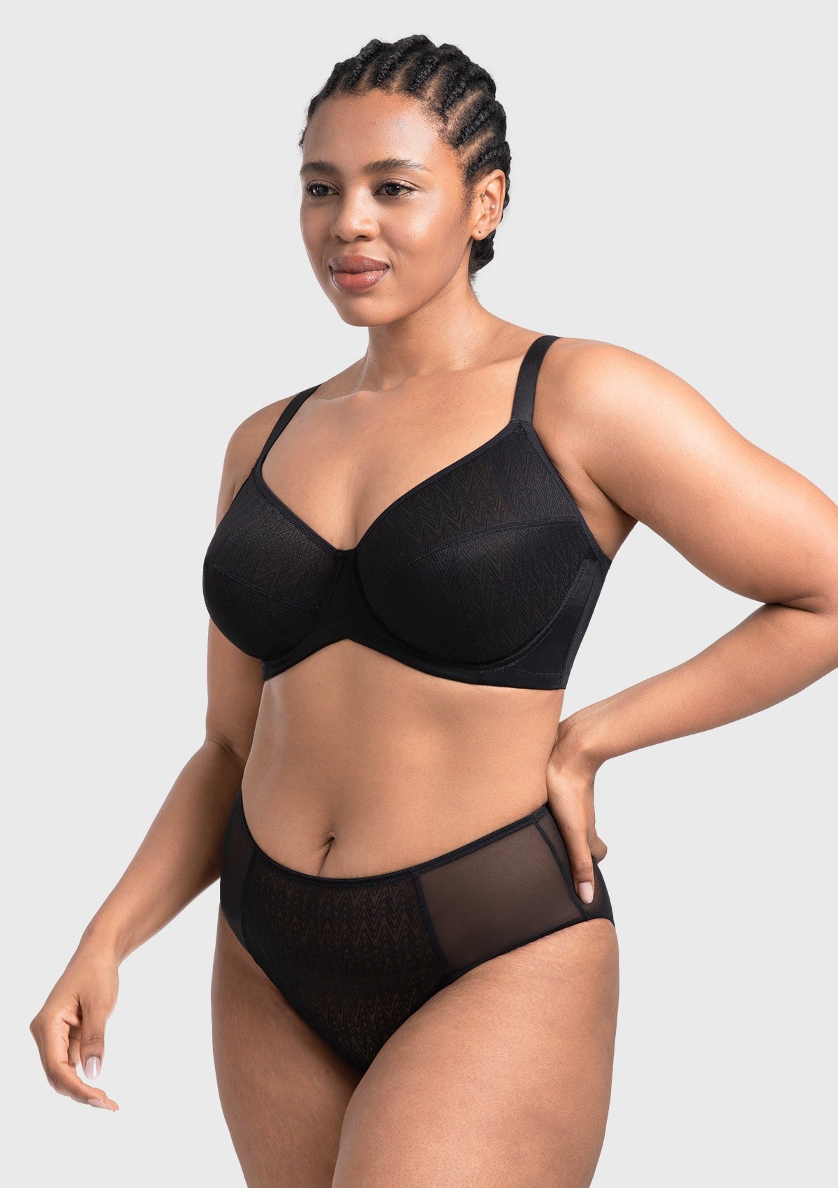 HSIA Willa Wave Plus Size Breathable Mesh Unlined Non-padded Full Coverage Underwire Bra - HSIA