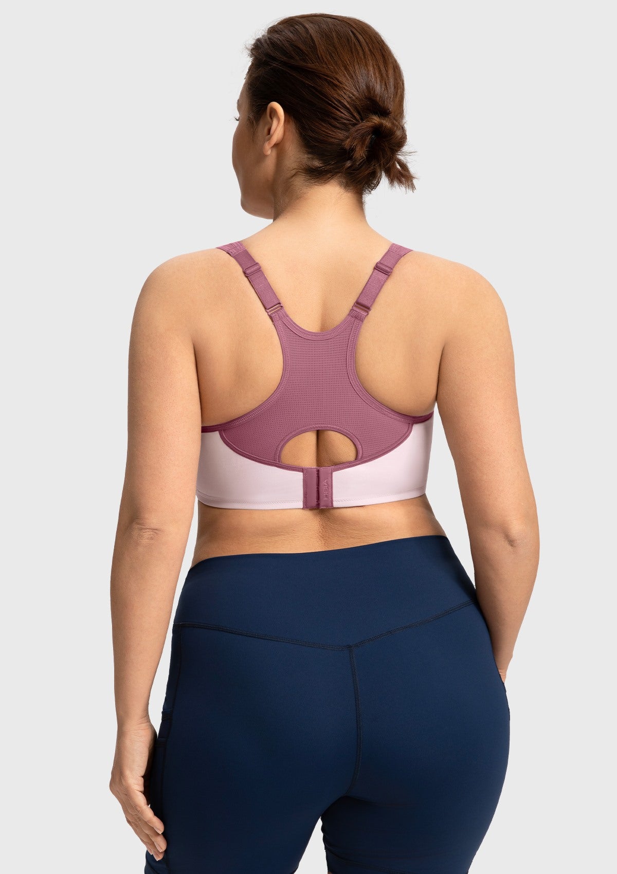 HSIA Athea Hybrid Active Vibe Soft Support Non-padded Unlined Full Coverage Wide Strap Outside Underwire Sports Bra - HSIA