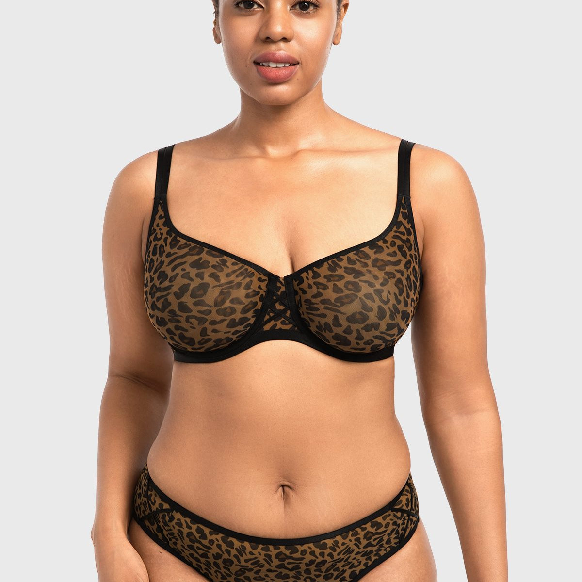 Lyra Sheer Mesh Multi-Way Unlined Balconette Bra
