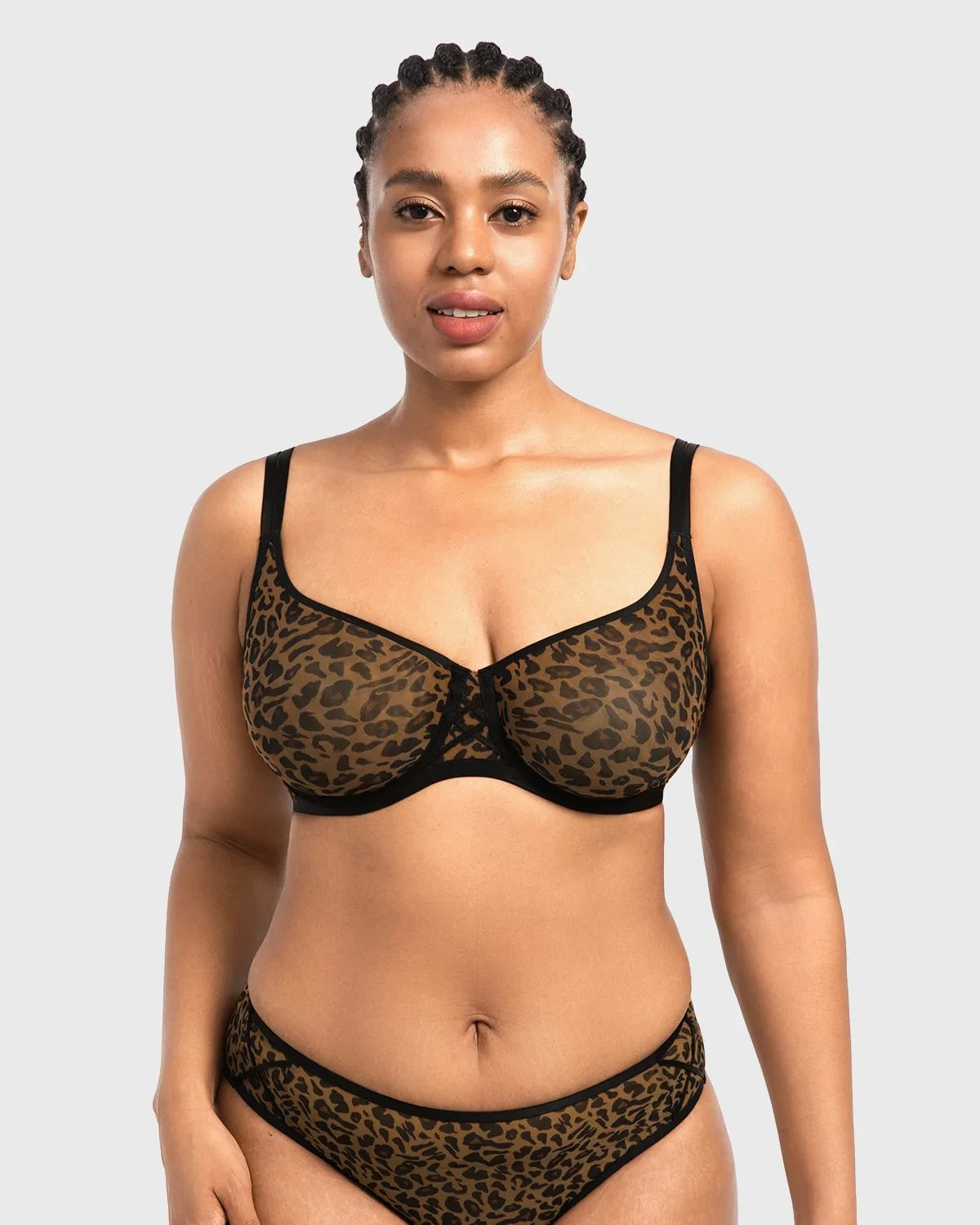 Lyra Sheer Mesh Multi-Way Unlined Balconette Bra - HSIA