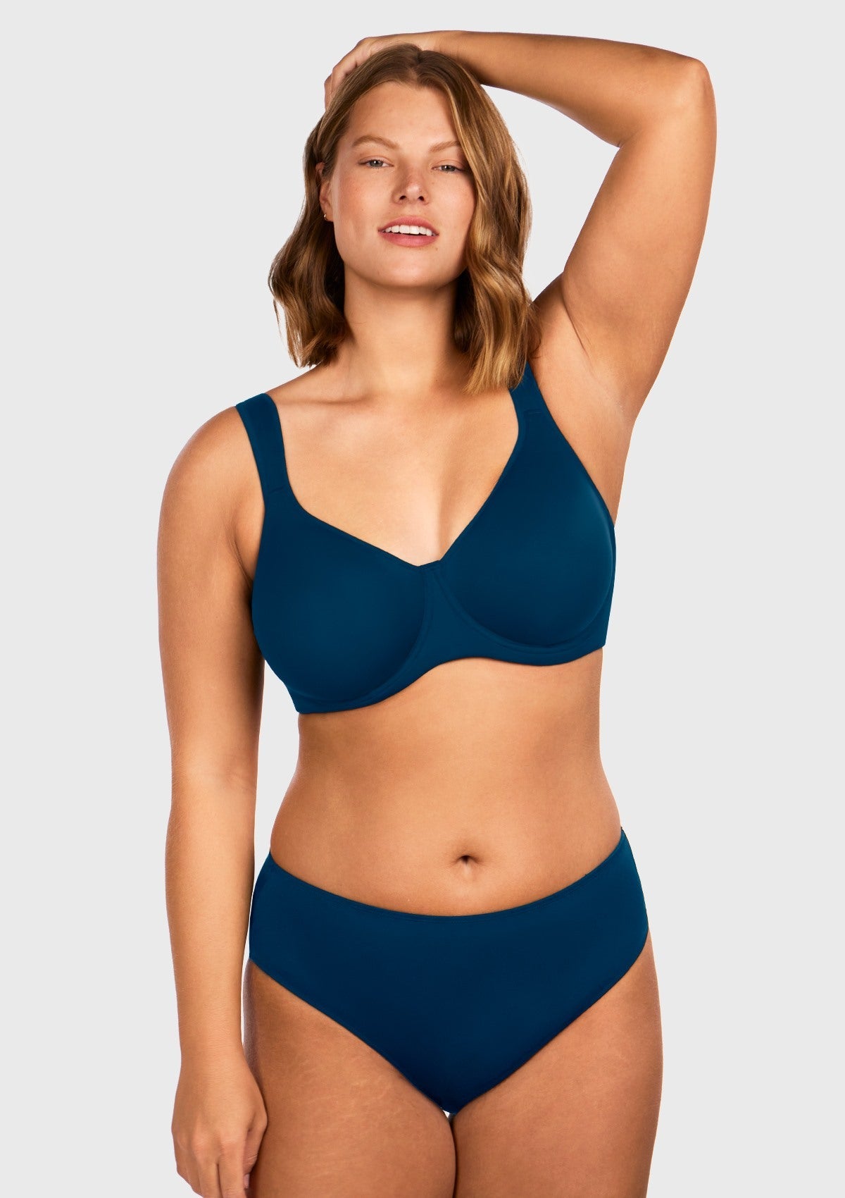 (Cardi B recommends)Joan Ultimate Soft T-shirt Unlined Underwire Minimizer Bra - HSIA