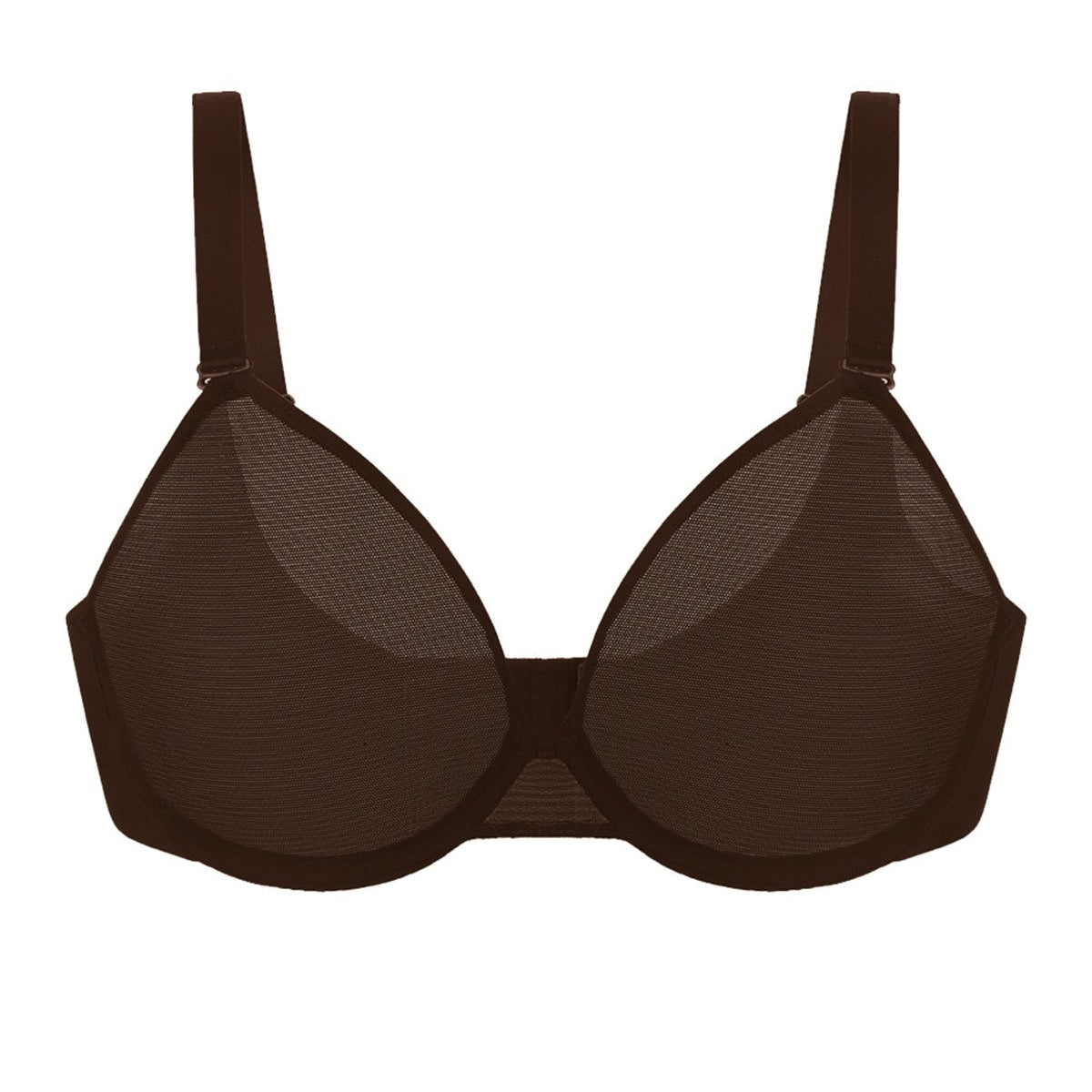 Seraphina Unlined Underwire Sheer Mesh Bra - HSIA