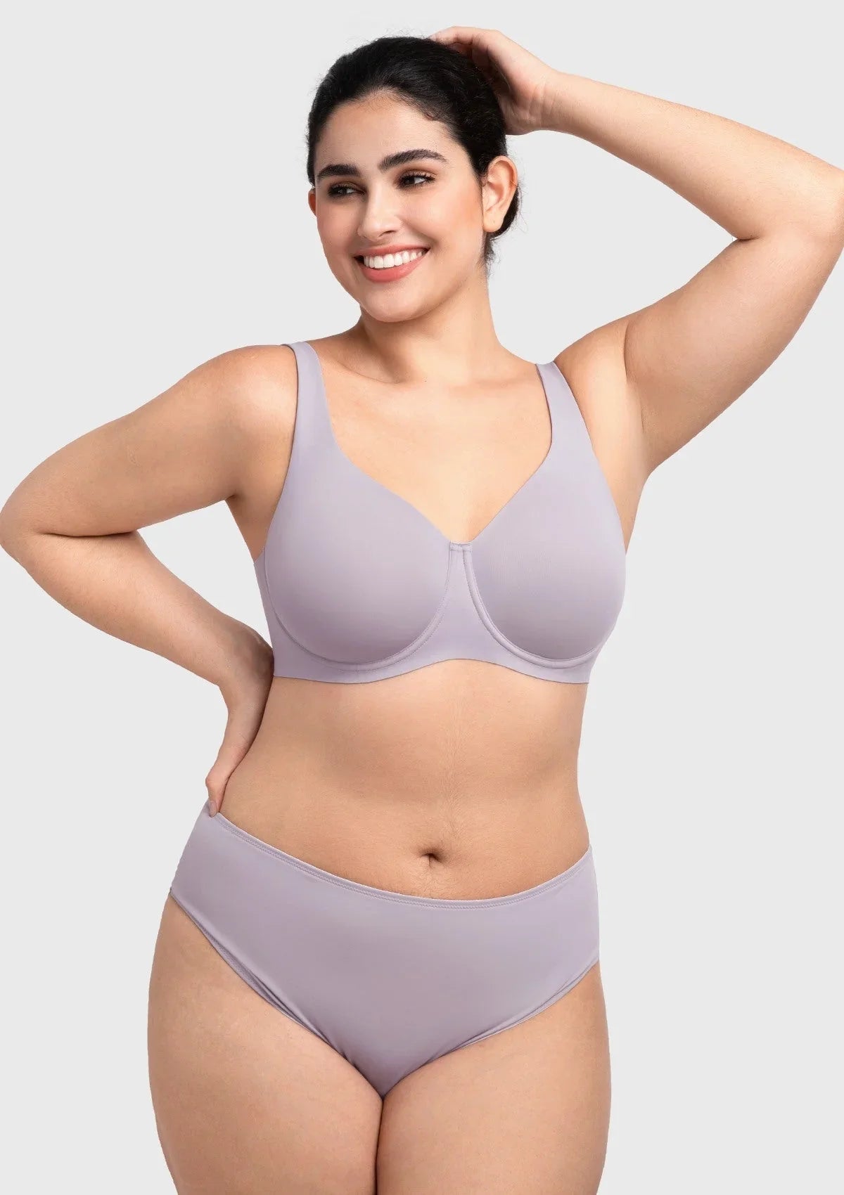 HSIA Esme Minimizer Bras for Women Plus Size Full Coverage No Padding Unlined T Shirt Bra Seamless Underwire Cool Comfort Daily Bras - HSIA