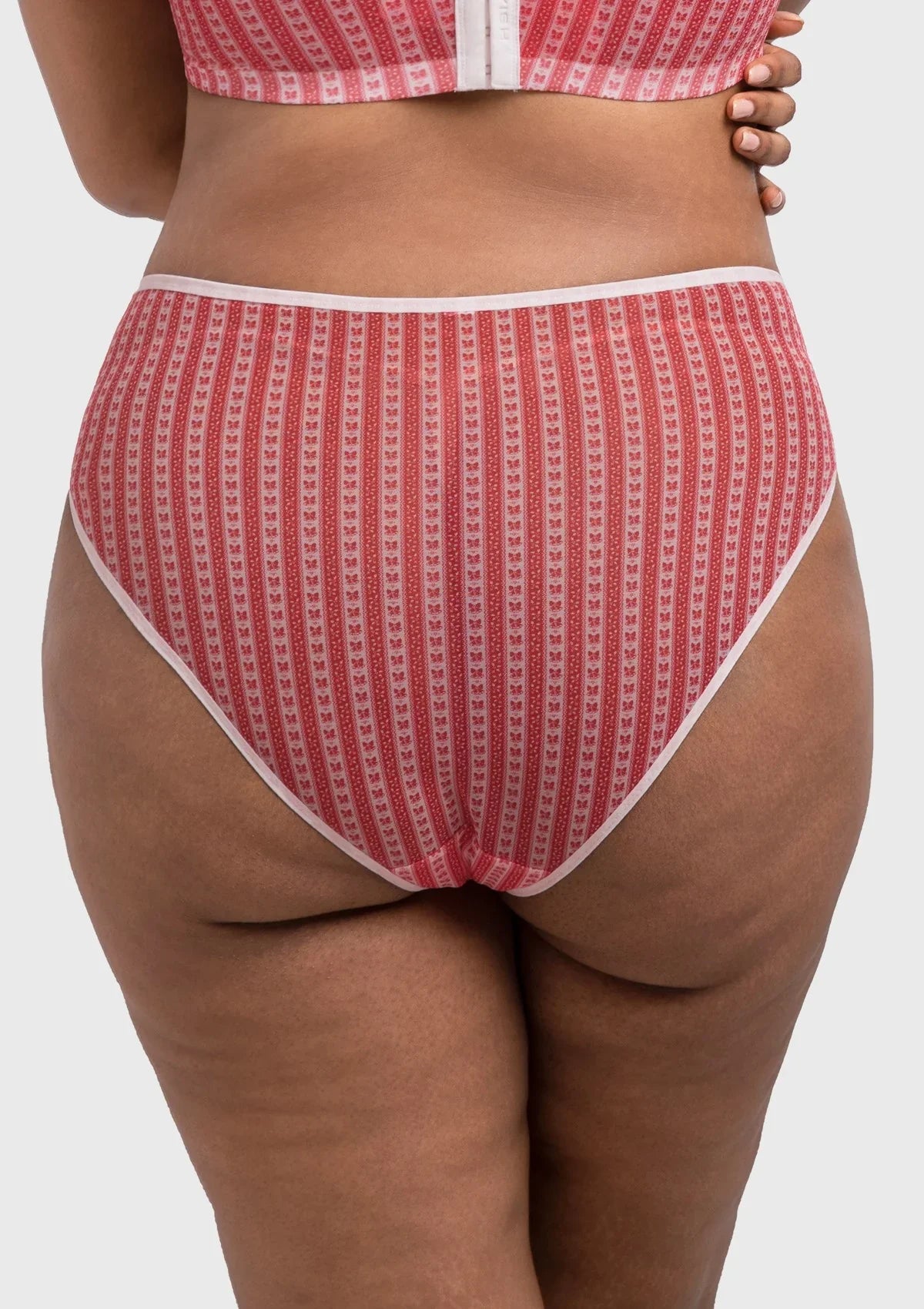 HSIA Christmas Holiday Edit Printed Mesh Panty Breathable Soft Full Coverage Comfort Fit - HSIA