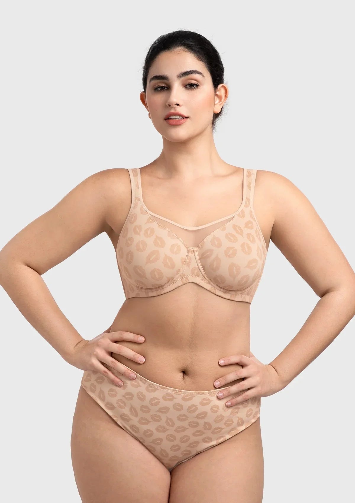 (Cardi B recommends)CoolComfort Smoothing Unlined Underwire Minimizer Bra - HSIA