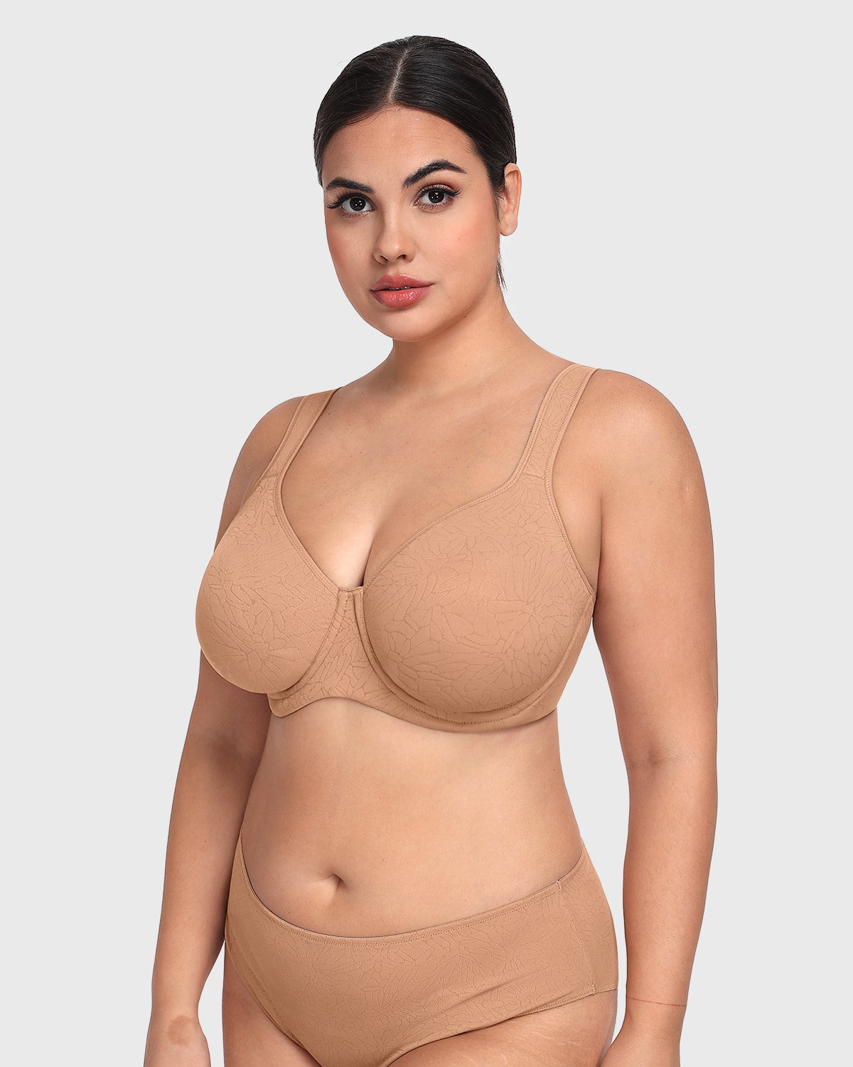 HSIA Joan Comfortzone Soft T-Shirt Full Coverage Unlined Unpadded Underwire Plus Size Minimizer Bra Everyday Bra - HSIA