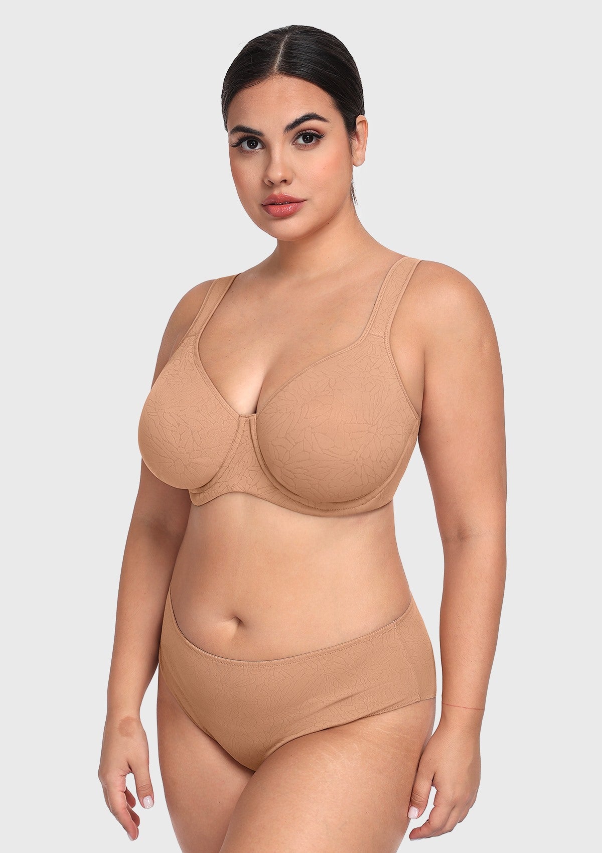HSIA Joan Comfortzone Soft T-Shirt Full Coverage Unlined Unpadded Underwire Plus Size Minimizer Bra Everyday Bra - HSIA