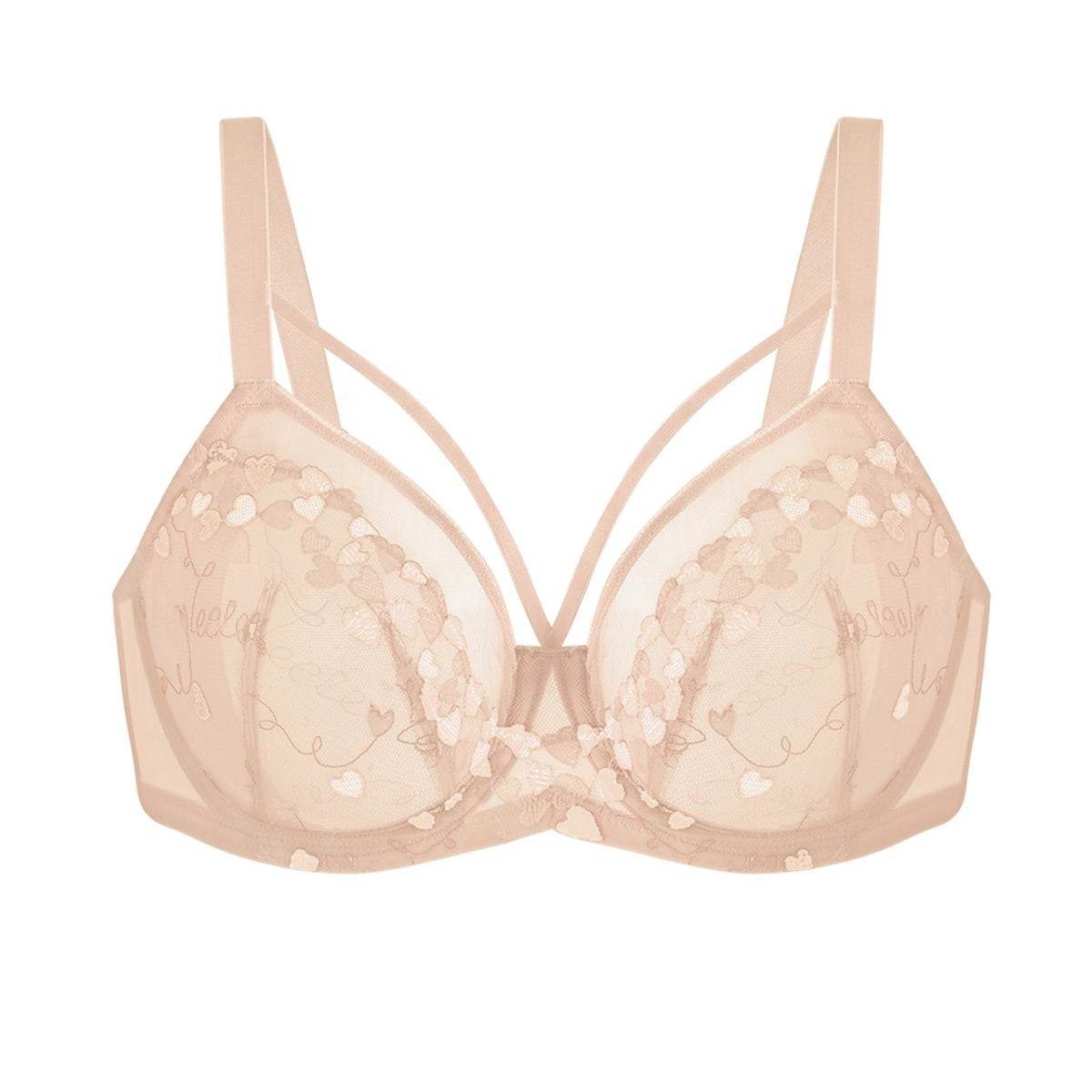 HSIA Renna Holiday Edit Embroidery Pink Lace Underwire Bra - HSIA