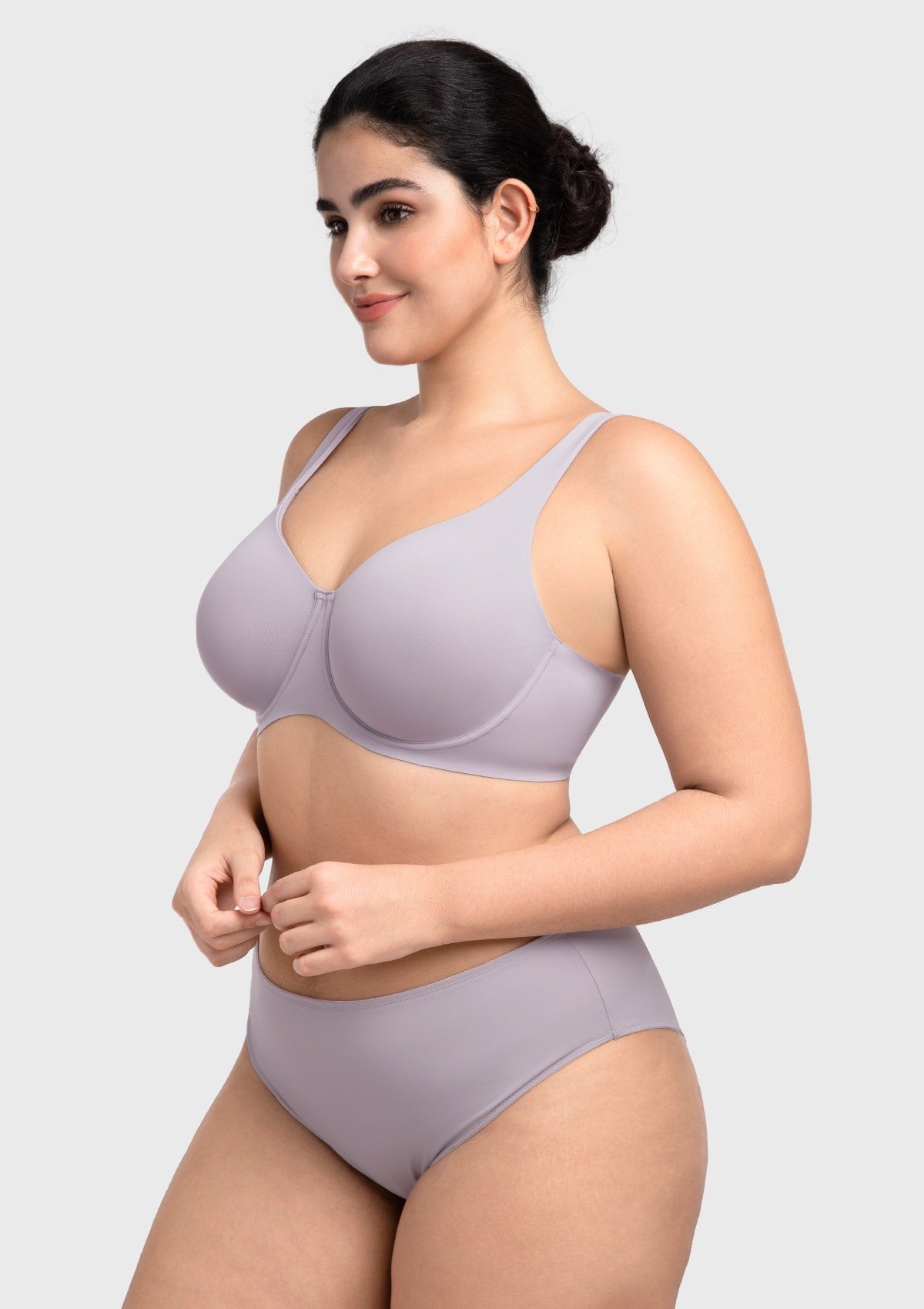 HSIA Esme Minimizer Bras for Women Plus Size Full Coverage No Padding Unlined T Shirt Bra Seamless Underwire Cool Comfort Daily Bras - HSIA