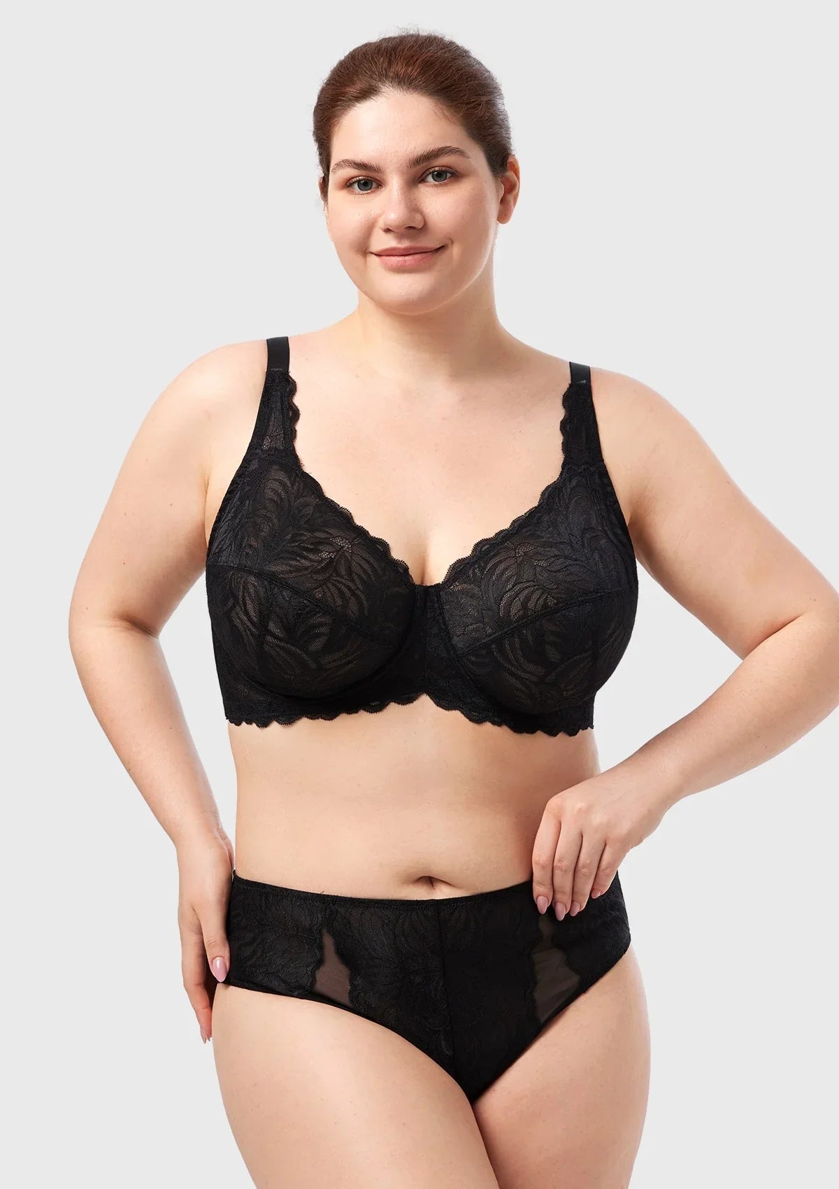 HSIA Grace Lace Bra Full Coverage Sexy Lift Comfortable - HSIA
