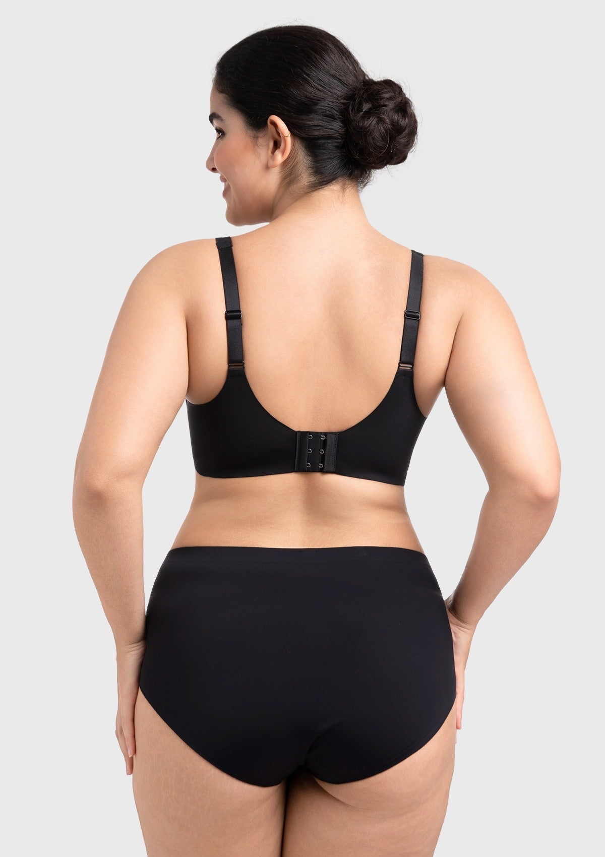 Full Coverage Plus Size T-Shirt Bra with Silky Satin Feel - HSIA