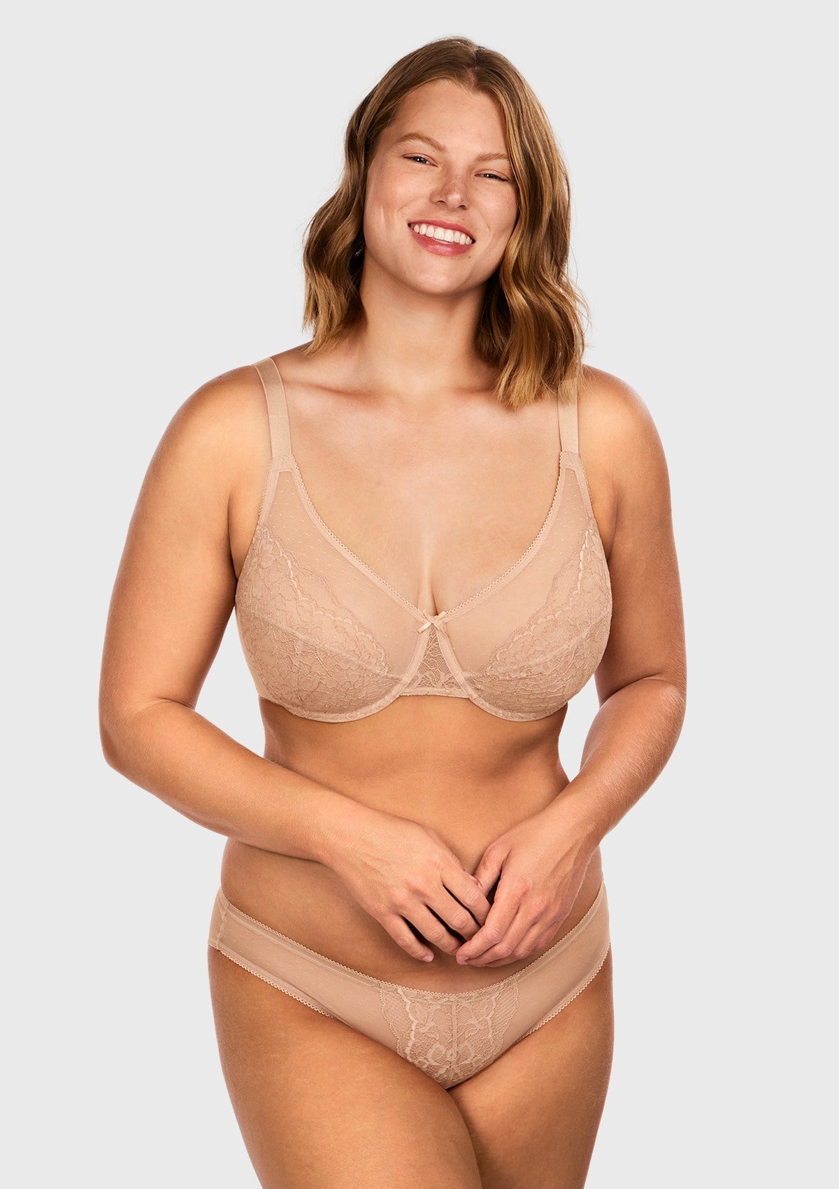 (Cardi B recommends)Enchante White Lace Underwire Bra - HSIA