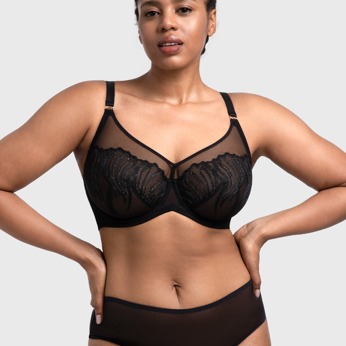 HSIA Luxe Bloom Plus Size Unlined Underwire Bra - HSIA