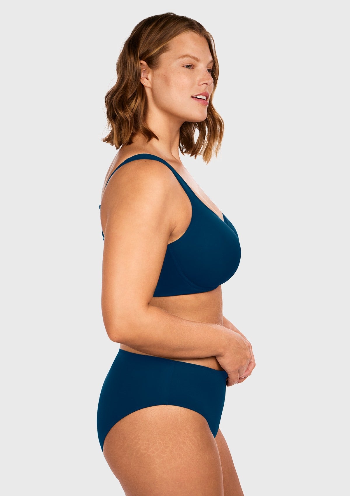 (Cardi B recommends)Joan Ultimate Soft T-shirt Unlined Underwire Minimizer Bra - HSIA