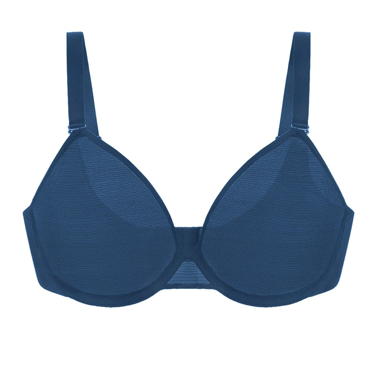 Seraphina Unlined Underwire Sheer Mesh Bra - HSIA