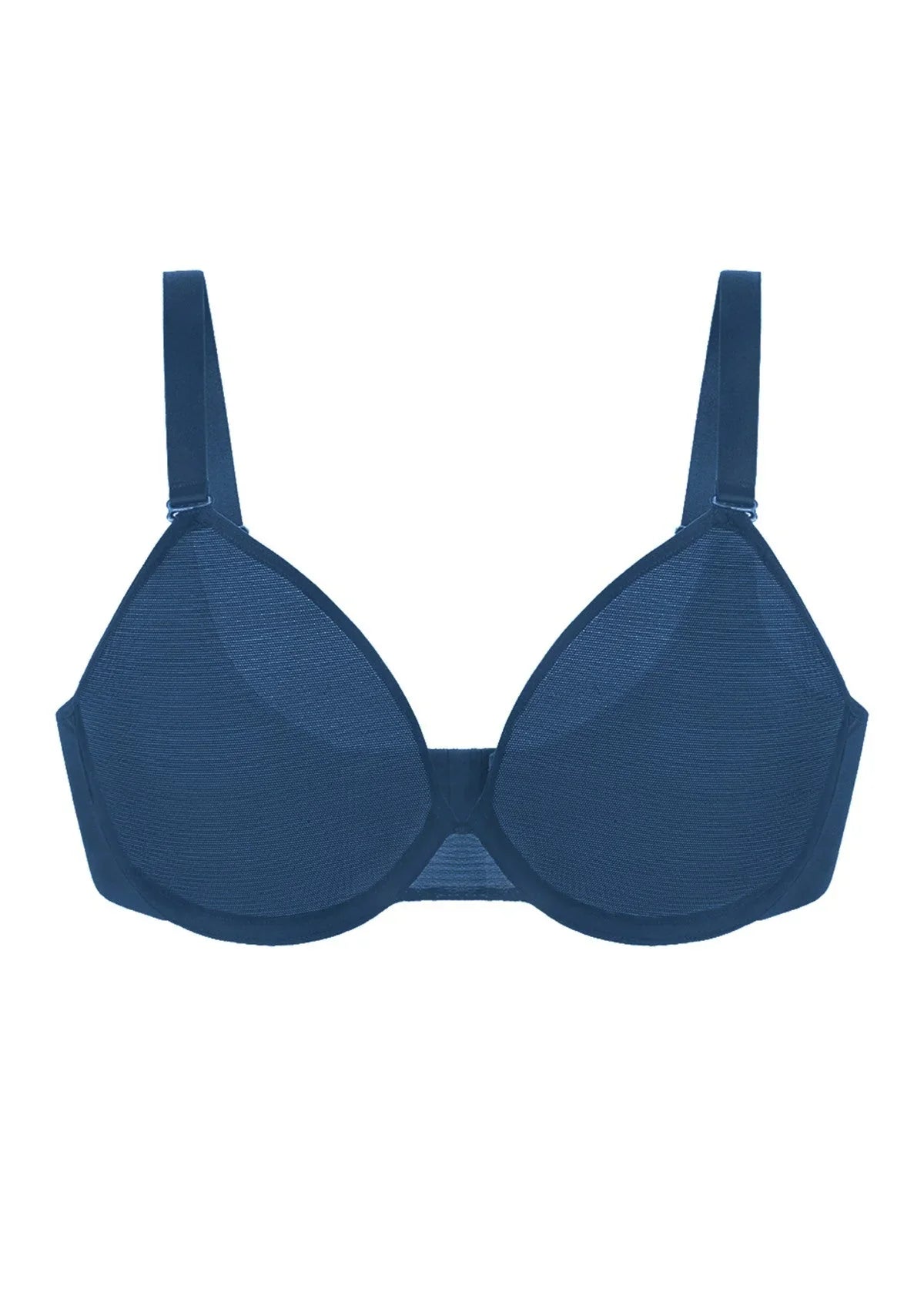 Seraphina Unlined Underwire Sheer Mesh Bra - HSIA