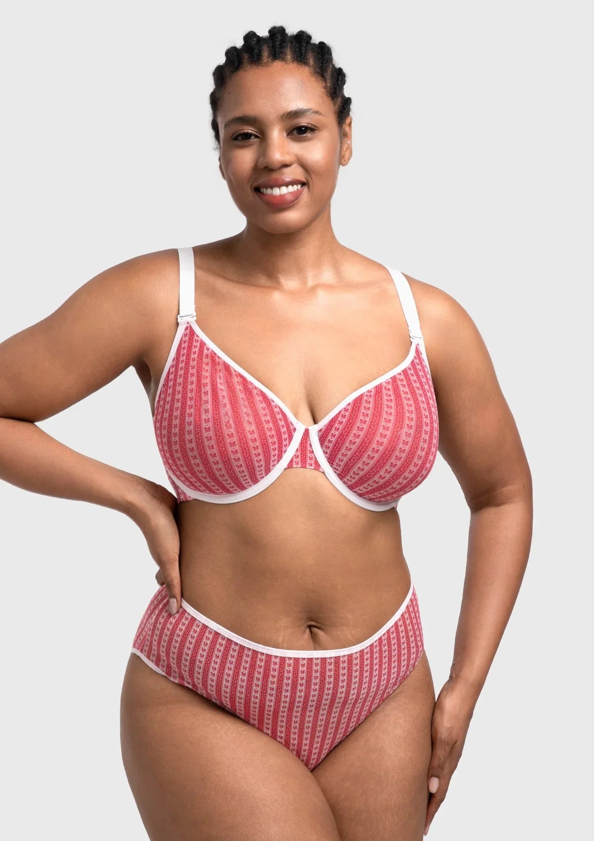 HSIA Christmas Holiday Edit Unlined Plus Size Non-padded Underwire Adjustable Straps Full Coverage Bra - HSIA