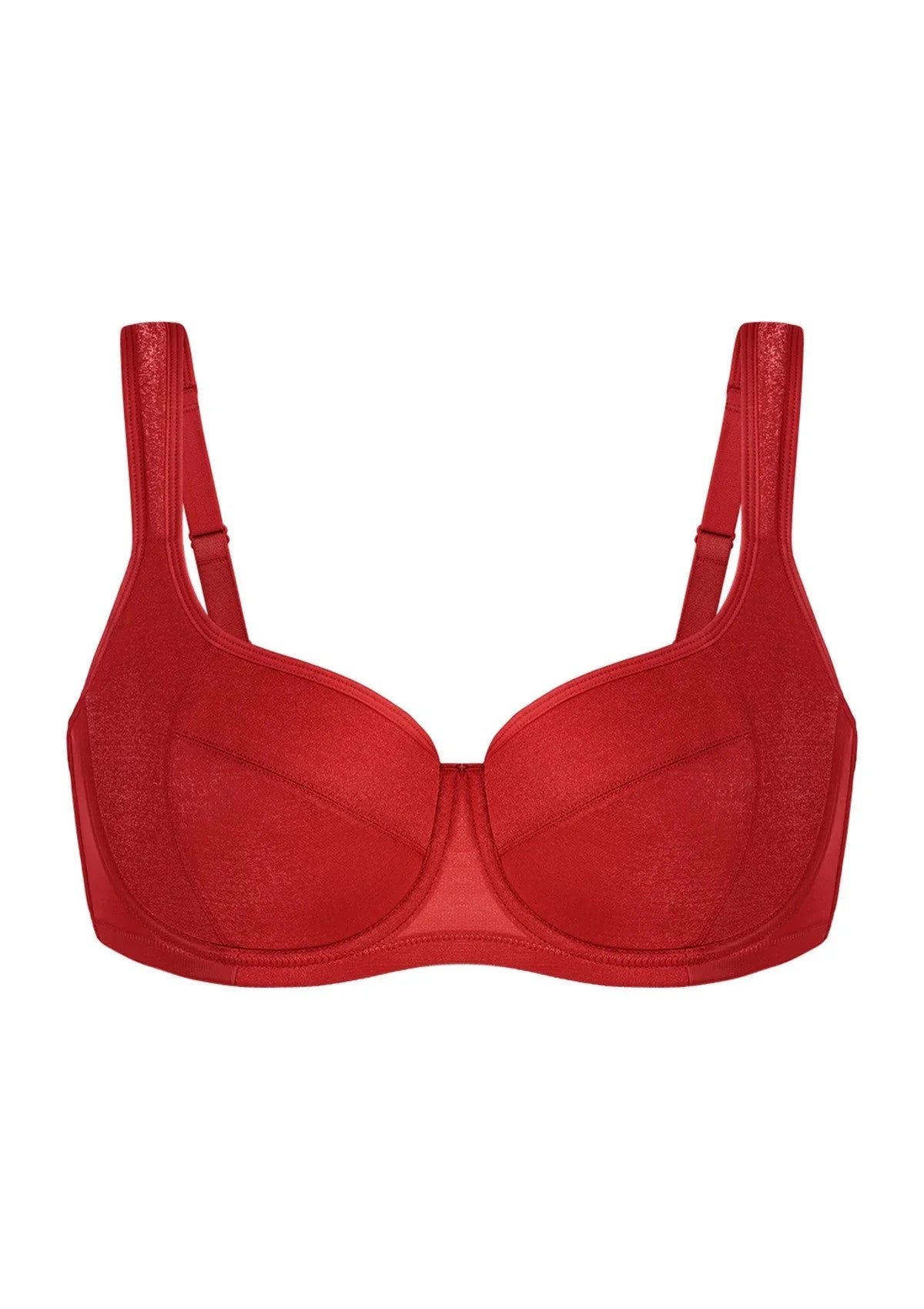 Starry Night Lightly Lined Lightly Padded Plus Size Balconette Bra - HSIA