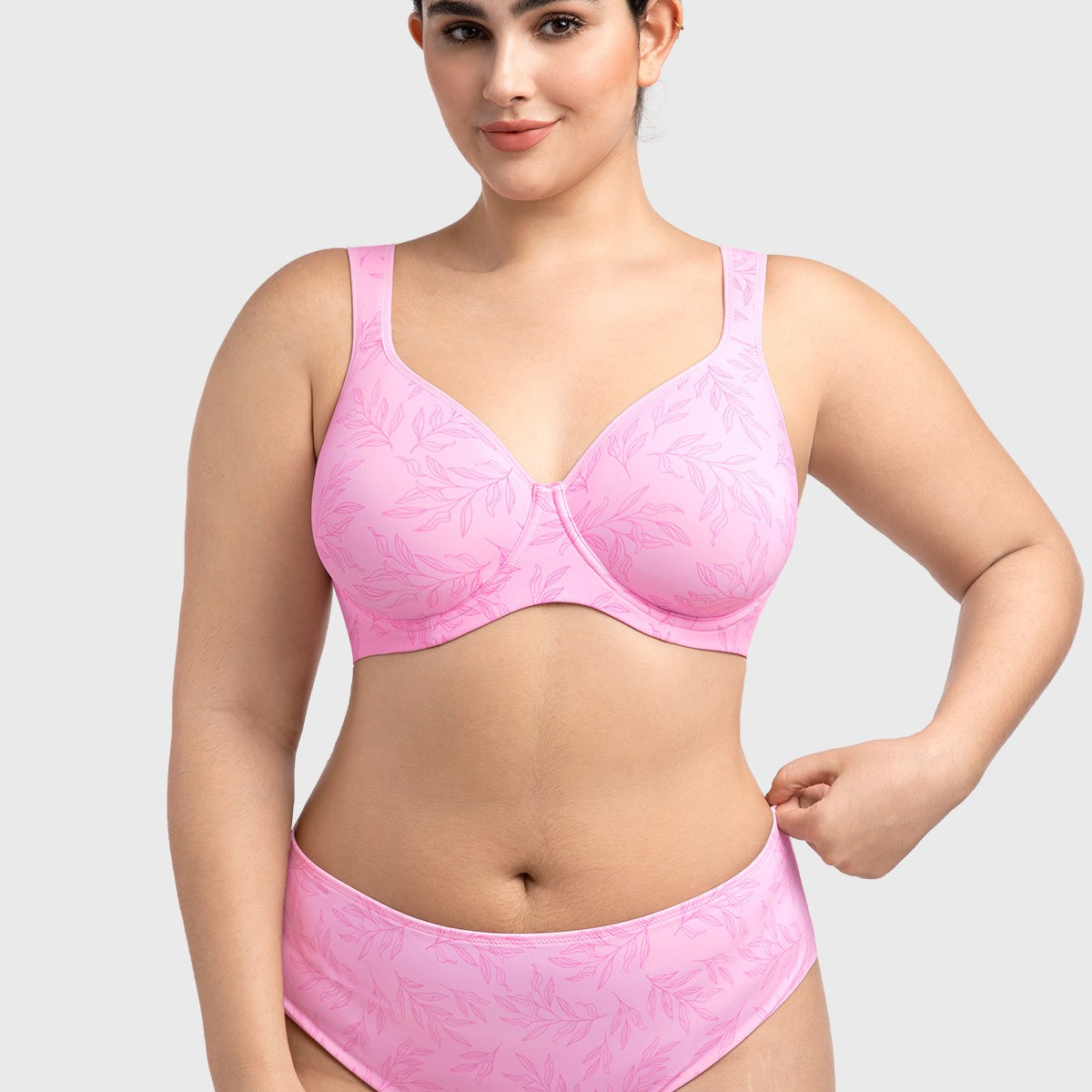 (Cardi B recommends)Joan Ultimate Soft T-shirt Unlined Minimizer Bra - HSIA