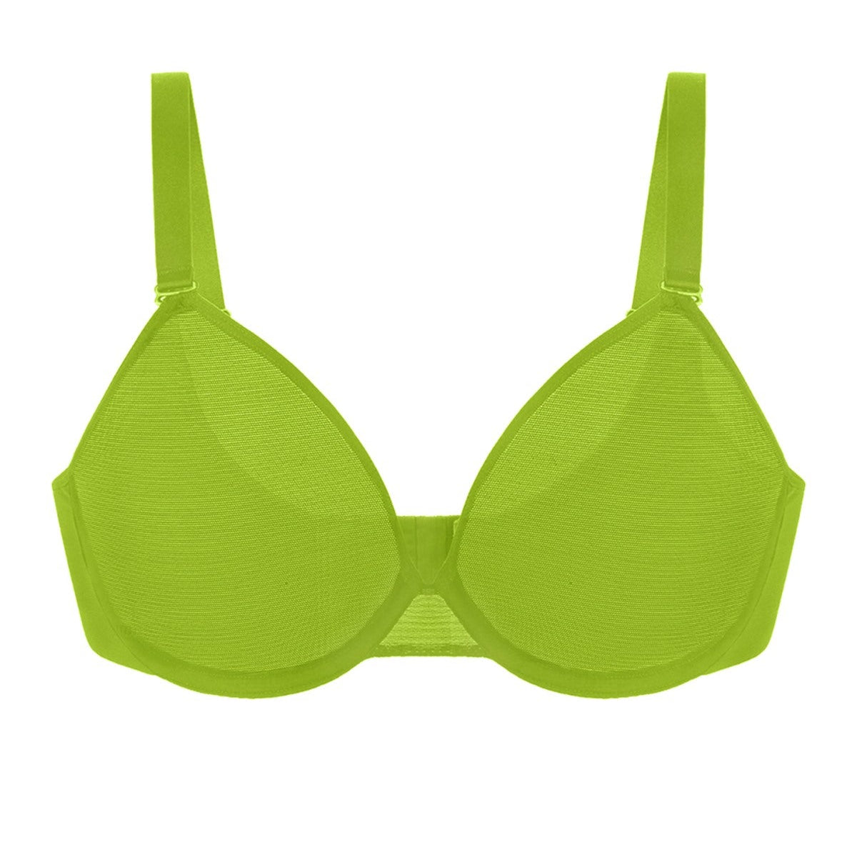 Seraphina Unlined Underwire Sheer Mesh Bra - HSIA