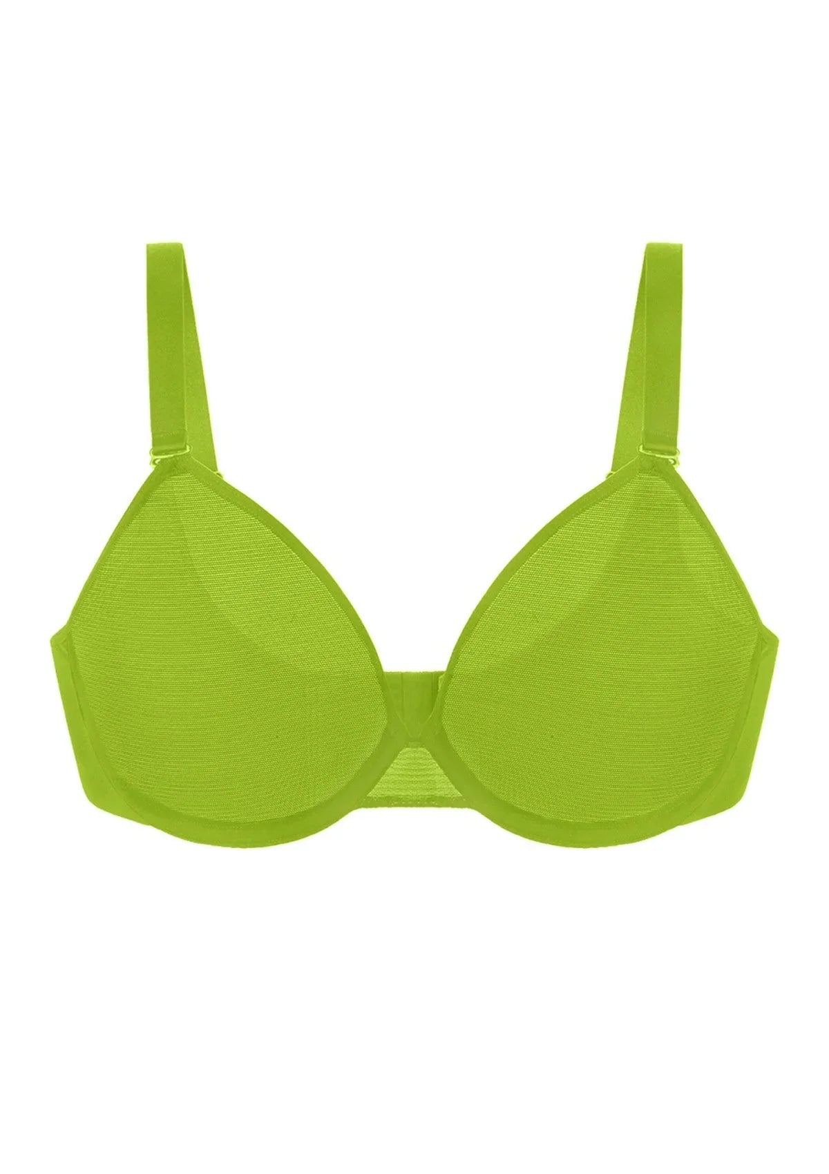Seraphina Unlined Underwire Sheer Mesh Bra - HSIA