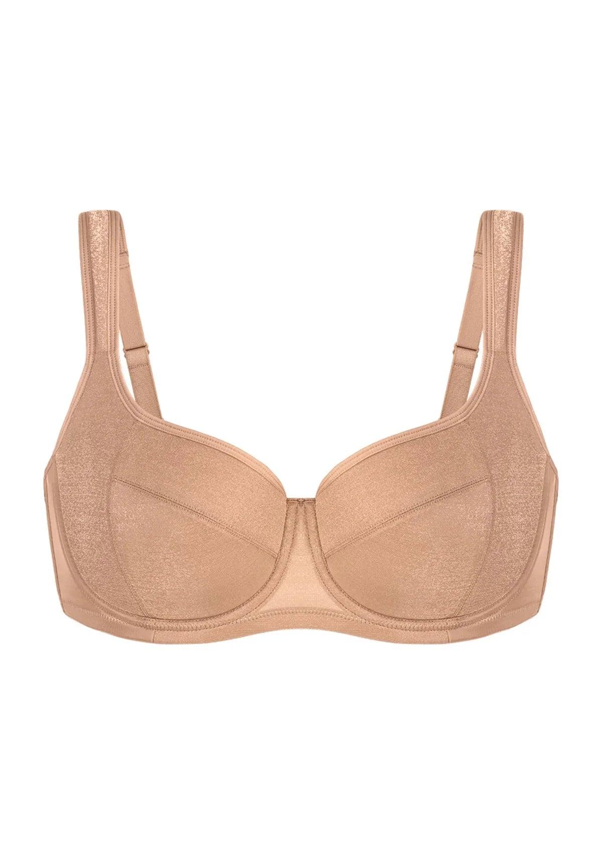 Starry Night Lightly Lined Lightly Padded Plus Size Balconette Bra - HSIA