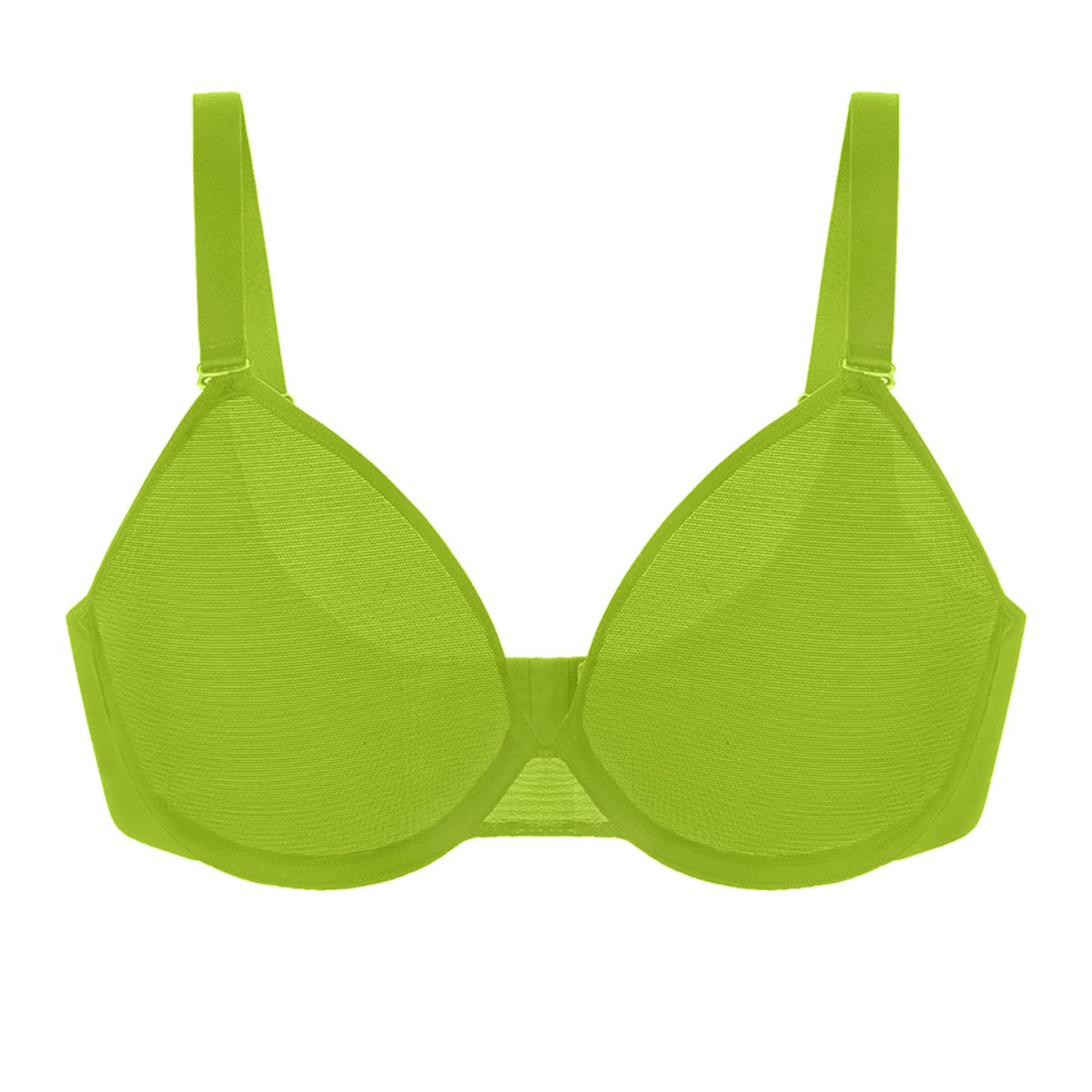 Seraphina Unlined Underwire Sheer Mesh Bra - HSIA