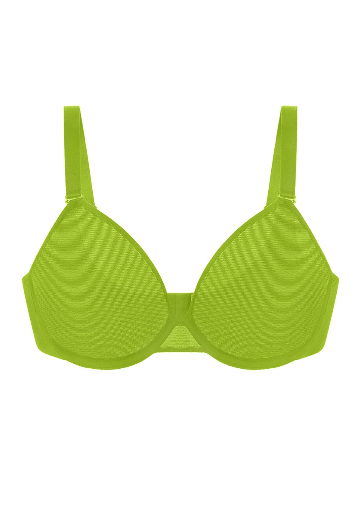 Seraphina Unlined Underwire Sheer Mesh Bra - HSIA